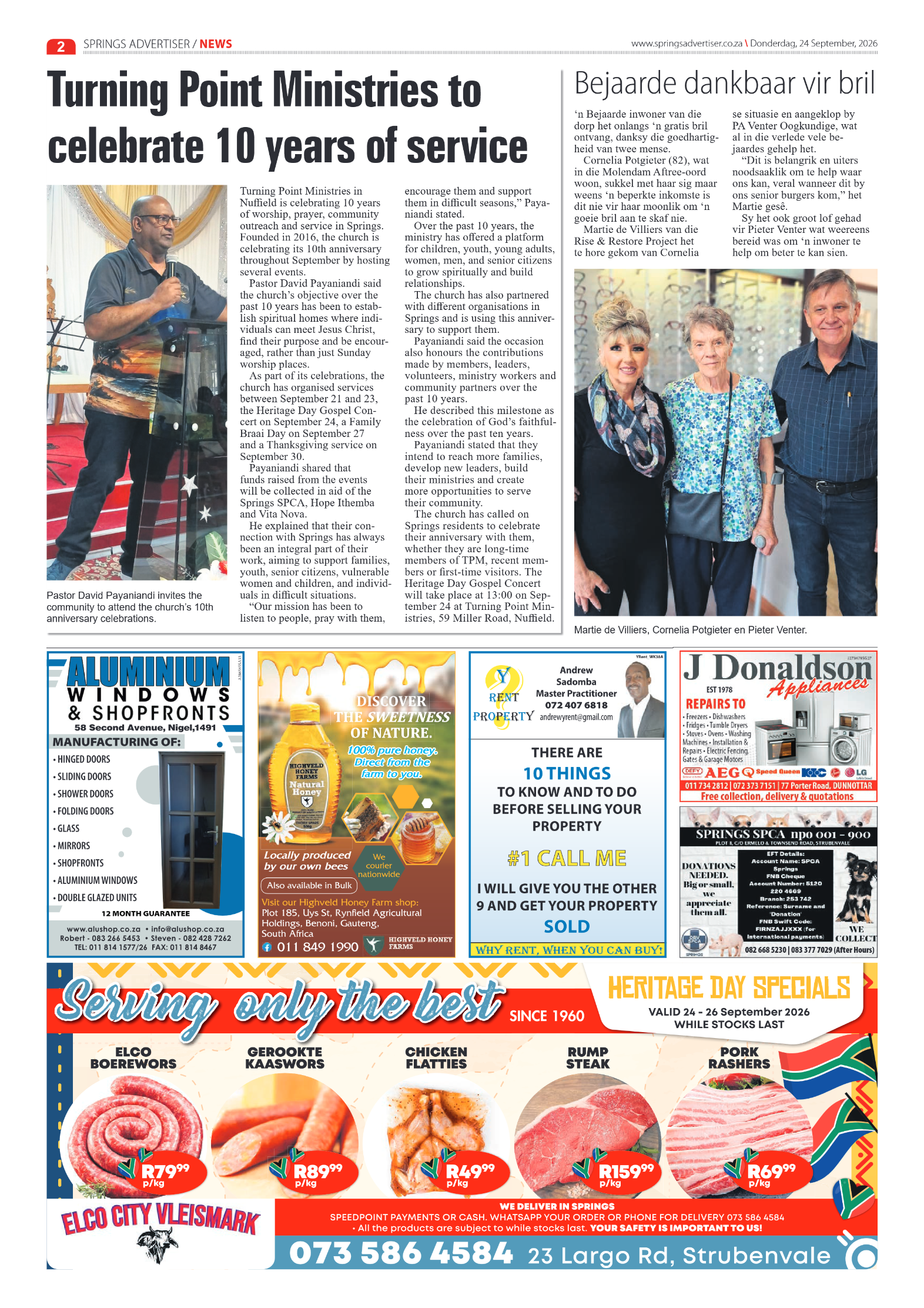 Springs Advertiser 24 September 2026 page 2
