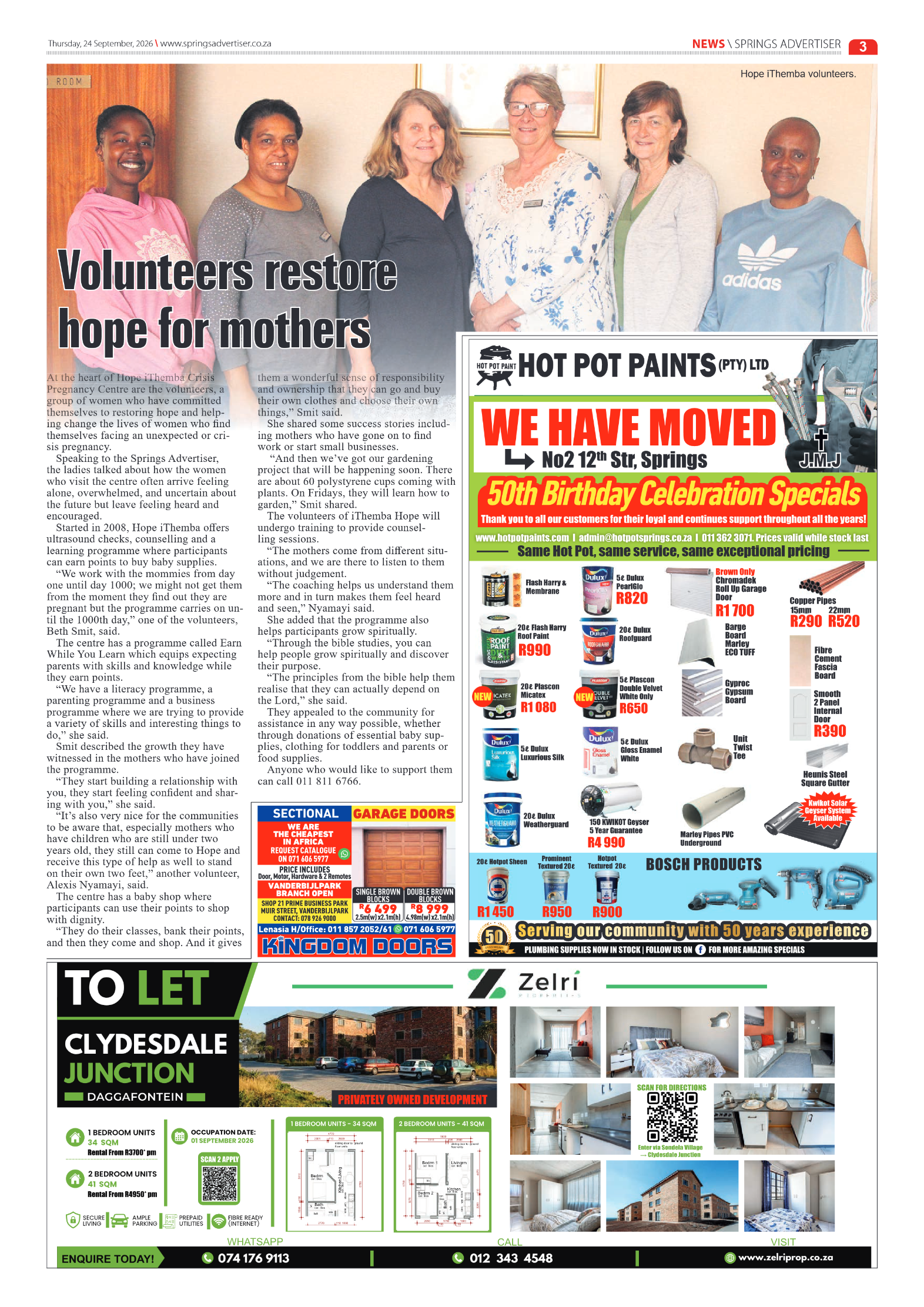 Springs Advertiser 24 September 2026 page 3