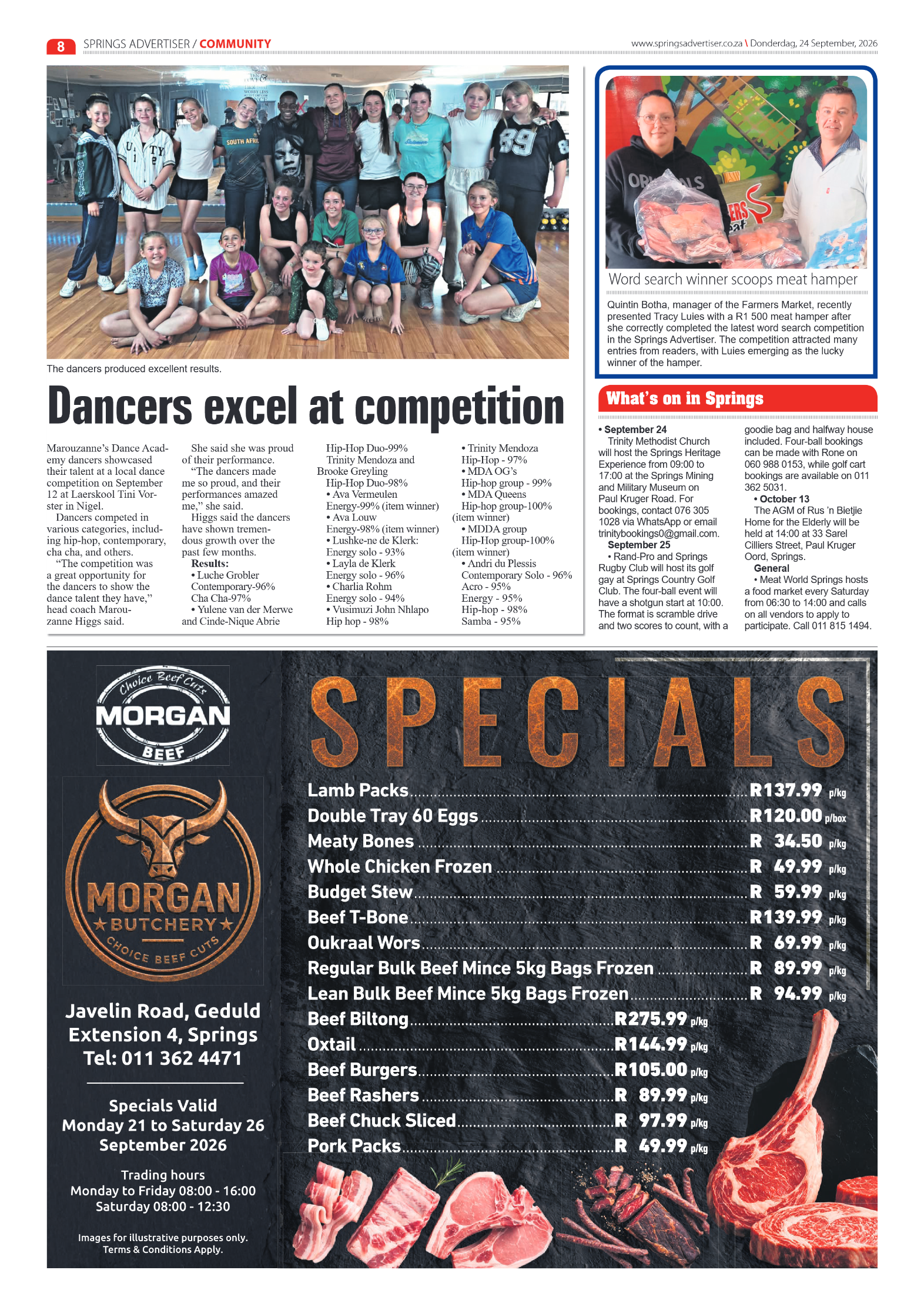 Springs Advertiser 24 September 2026 page 8