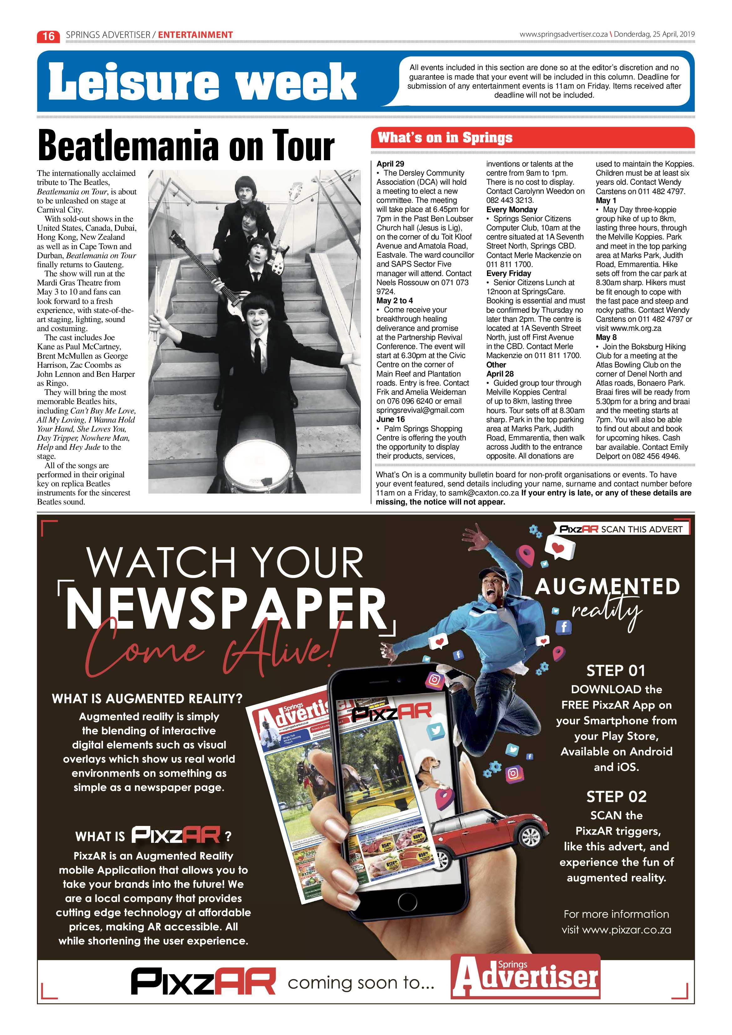 Springs Advertiser 25 April 2019 page 16