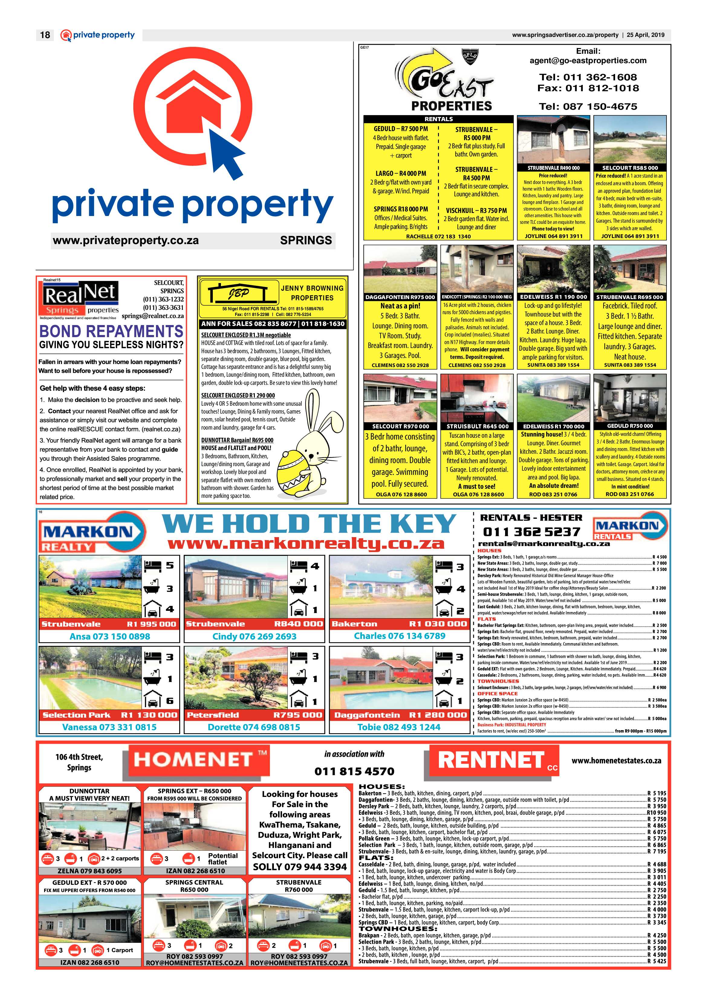 Springs Advertiser 25 April 2019 page 18