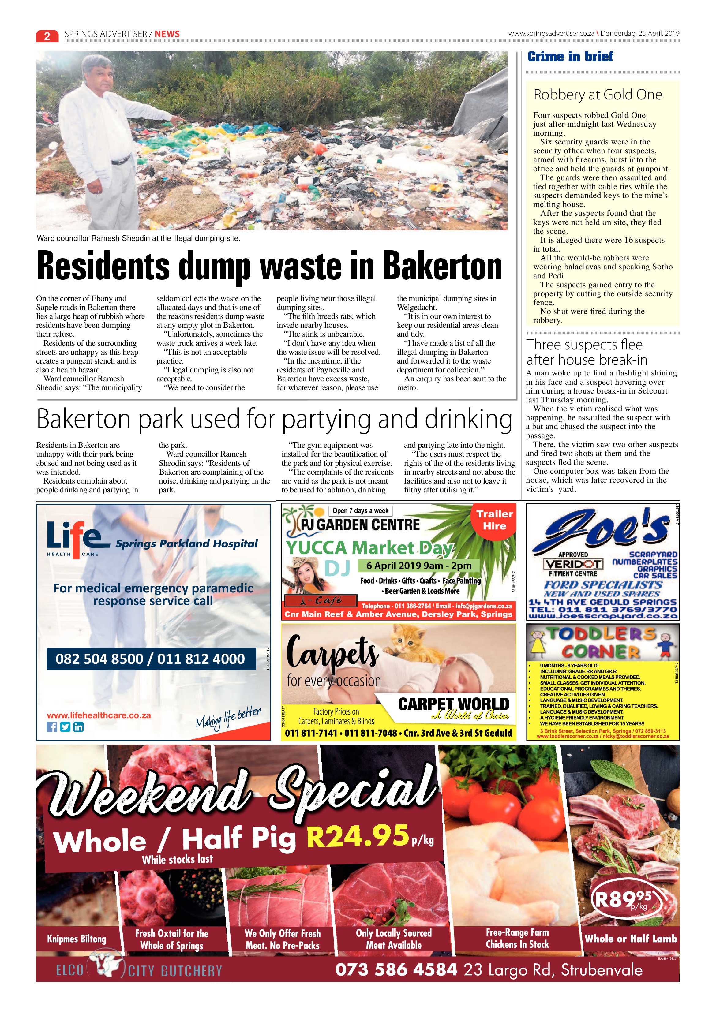 Springs Advertiser 25 April 2019 page 2