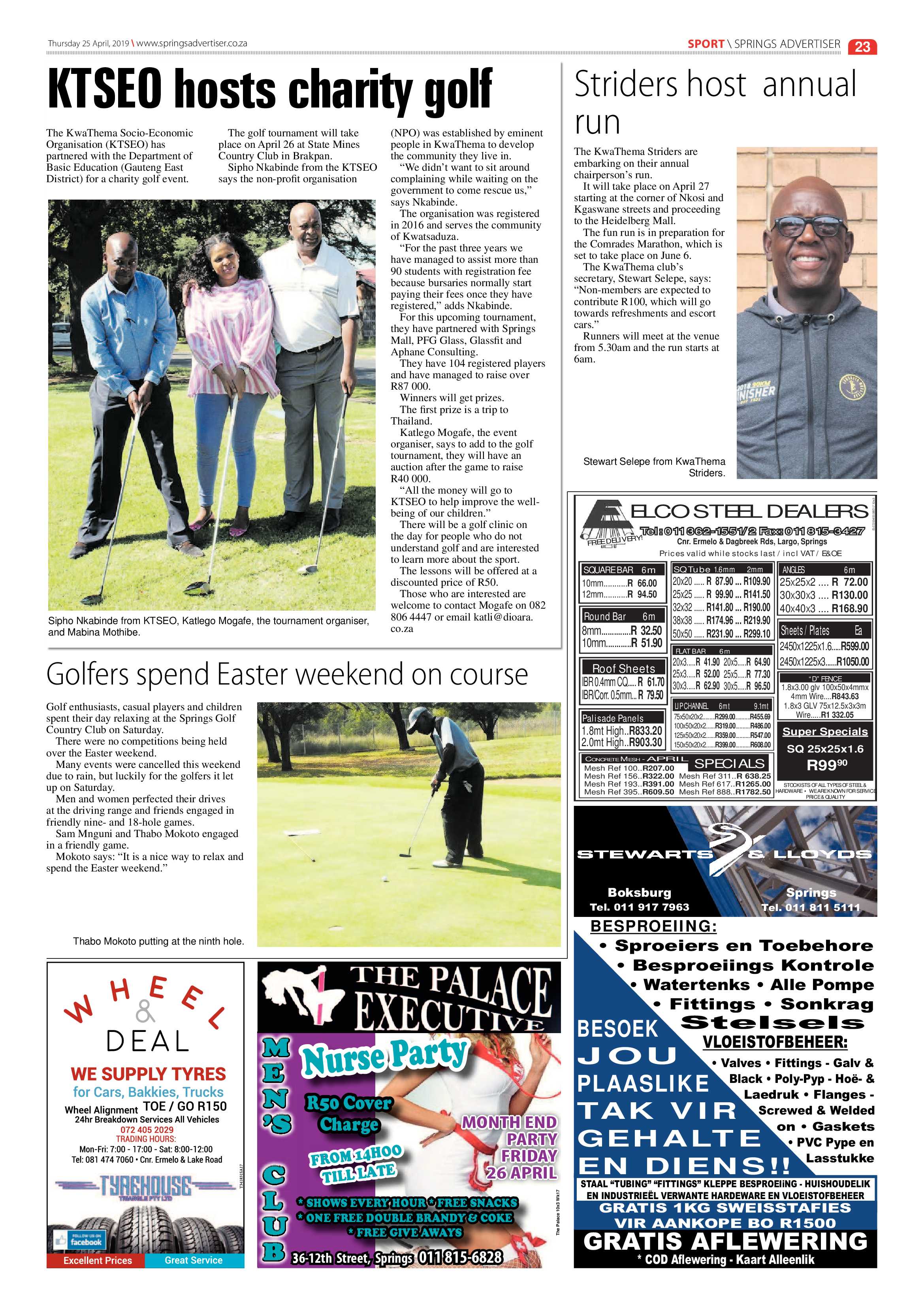Springs Advertiser 25 April 2019 page 23