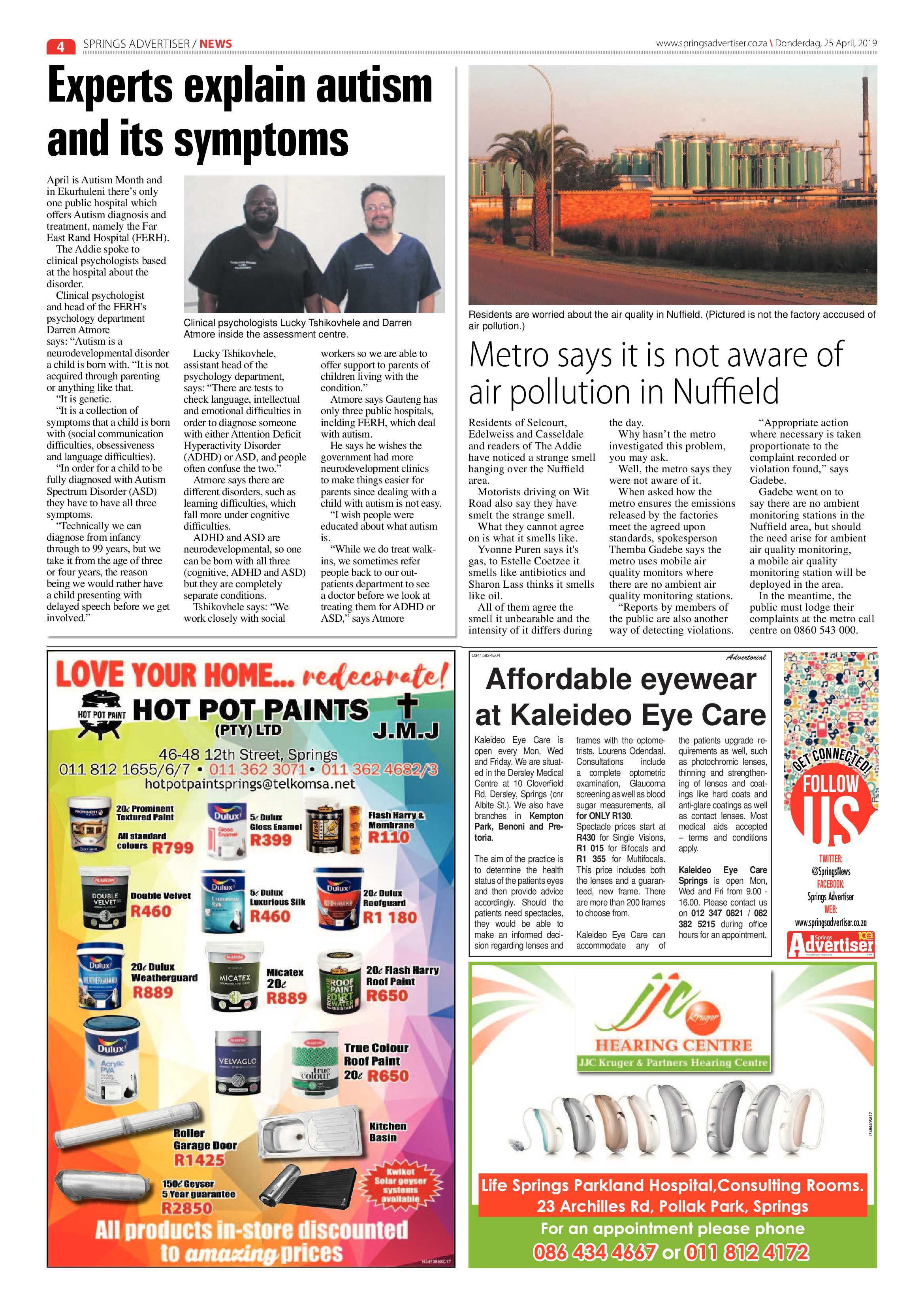 Springs Advertiser 25 April 2019 page 4
