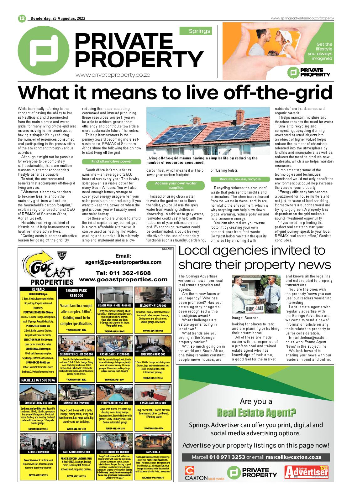 Springs Advertiser 25 August 2022 page 14