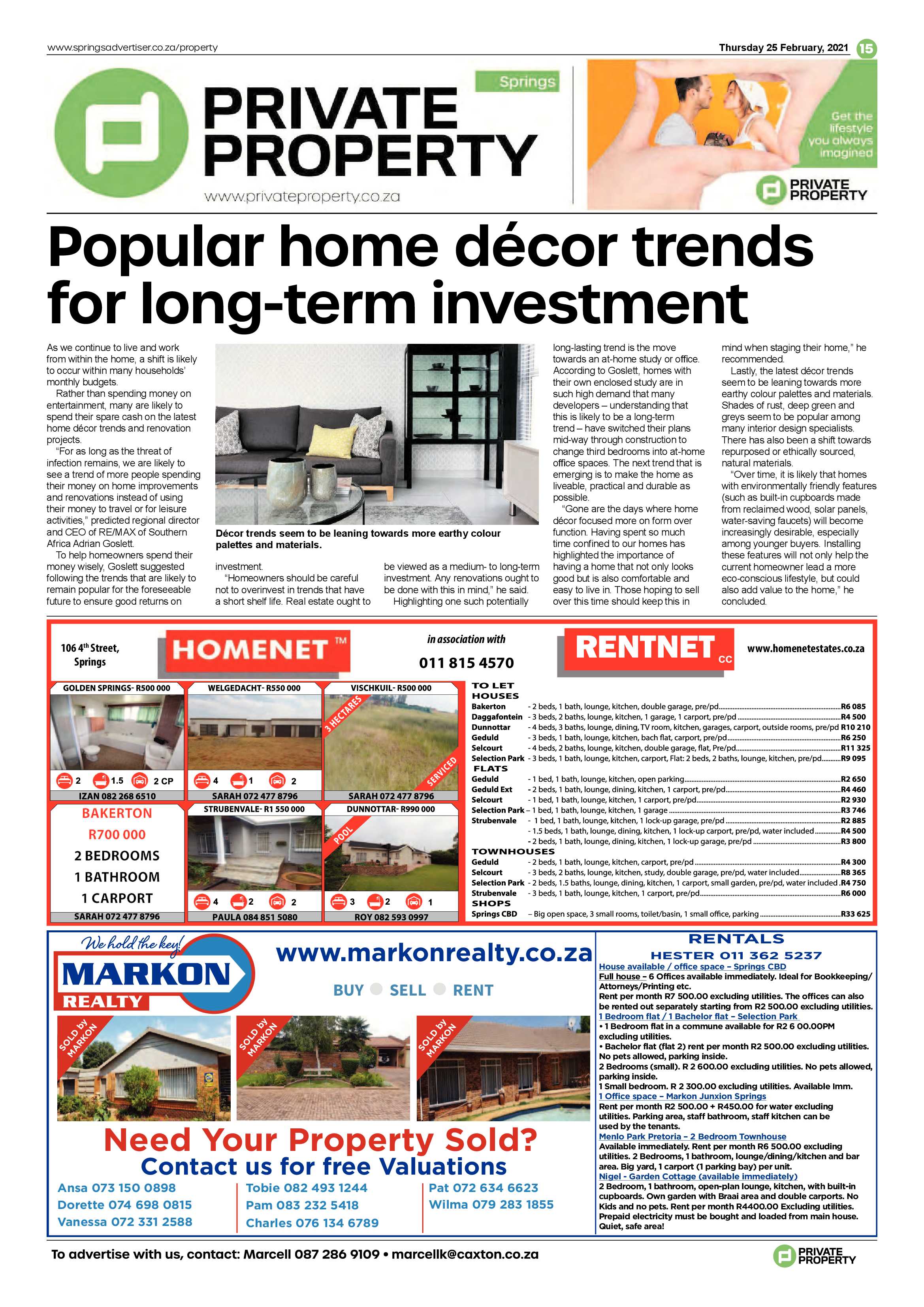 Springs Advertiser 25 February 2021 page 15