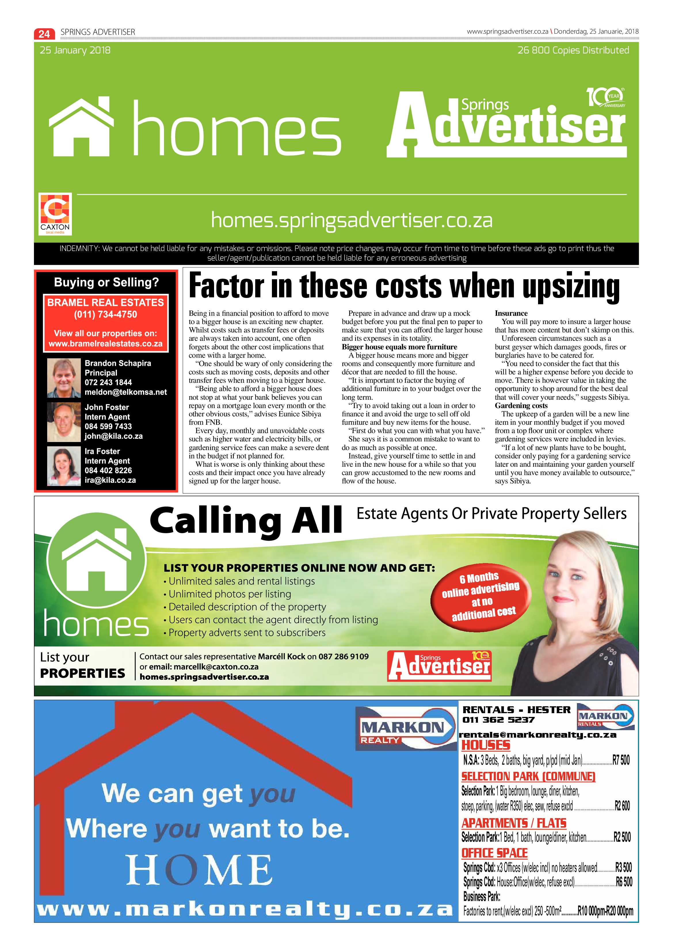 Springs Advertiser 25 January 2018 page 26