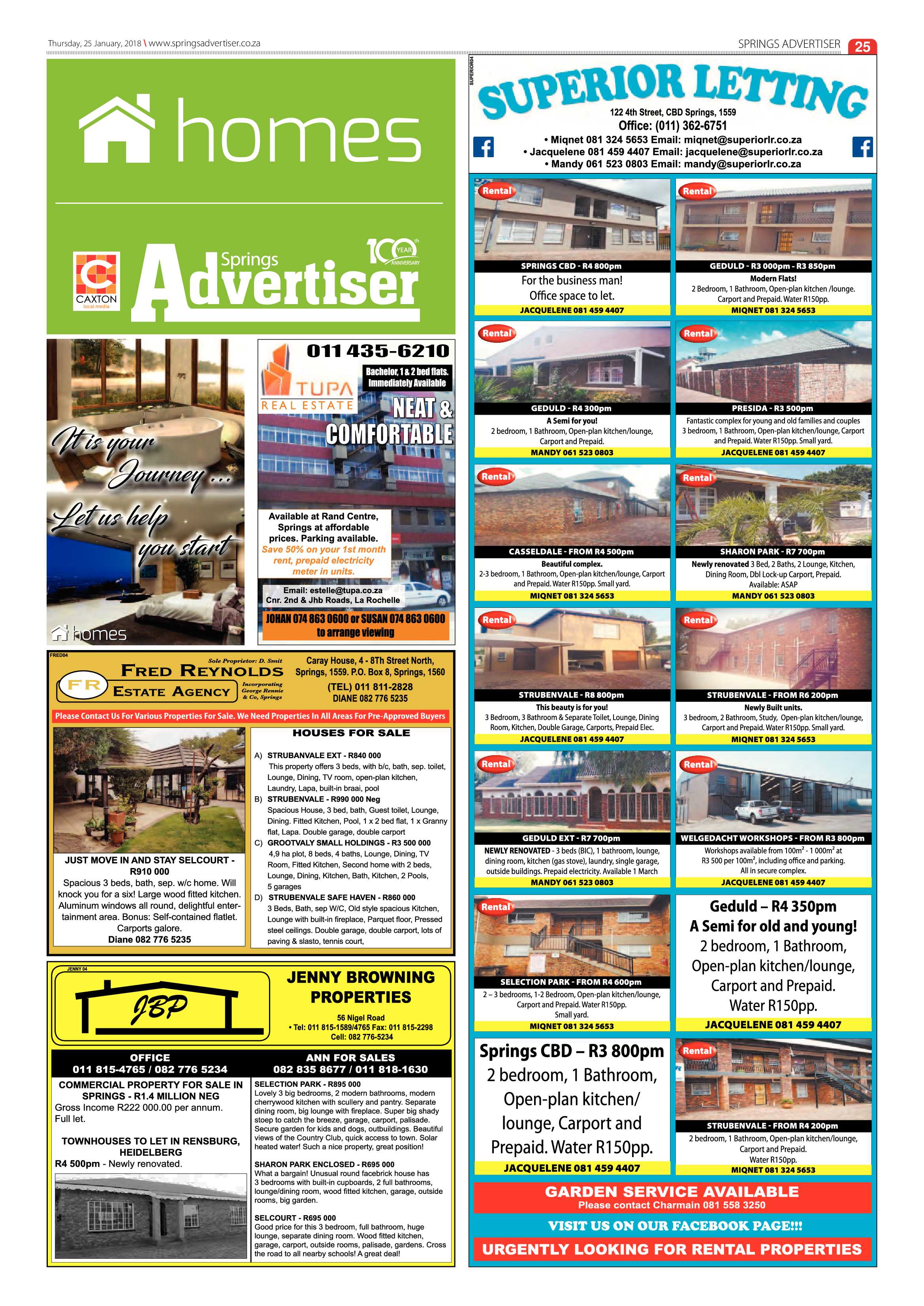 Springs Advertiser 25 January 2018 page 27