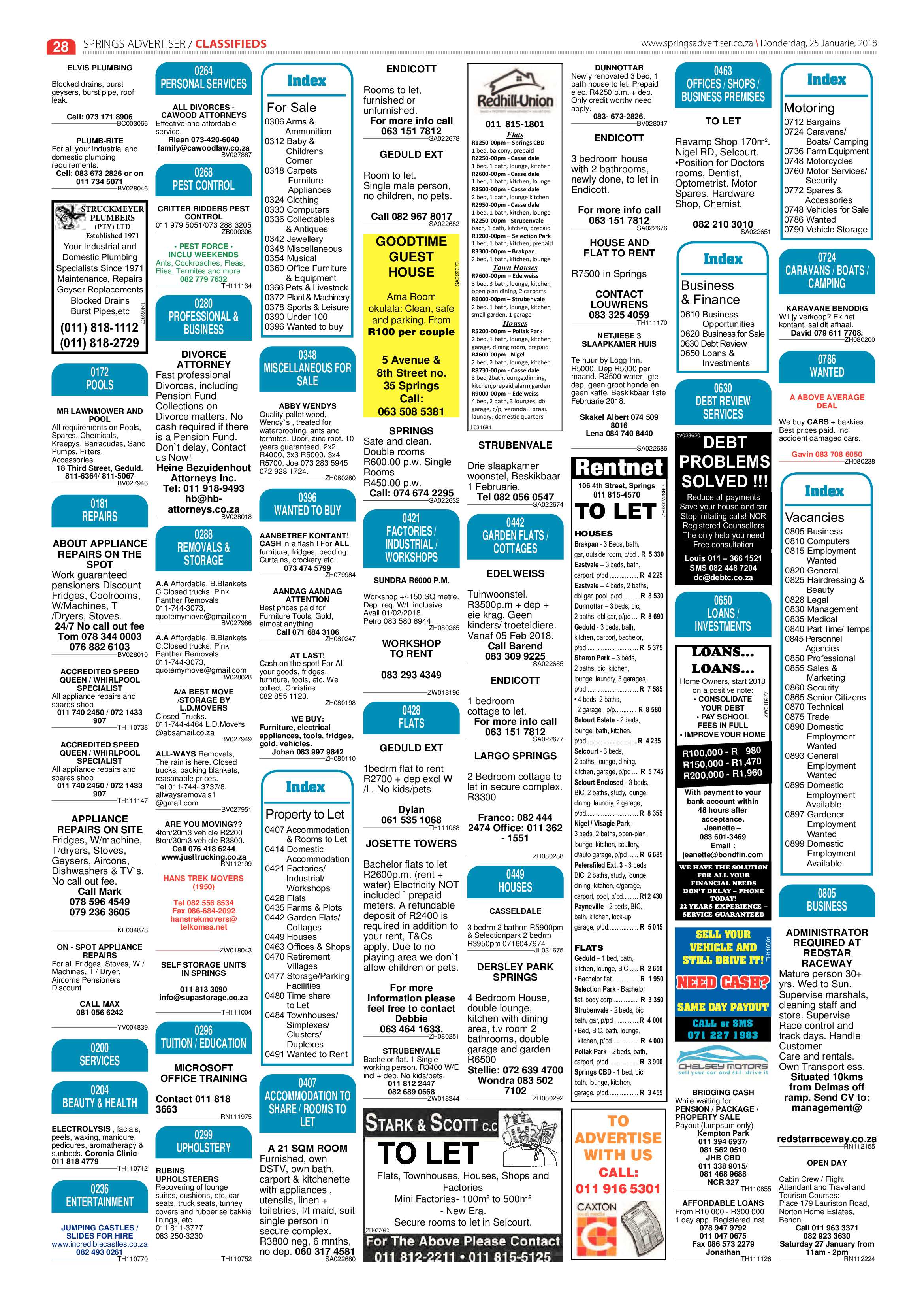 Springs Advertiser 25 January 2018 page 30