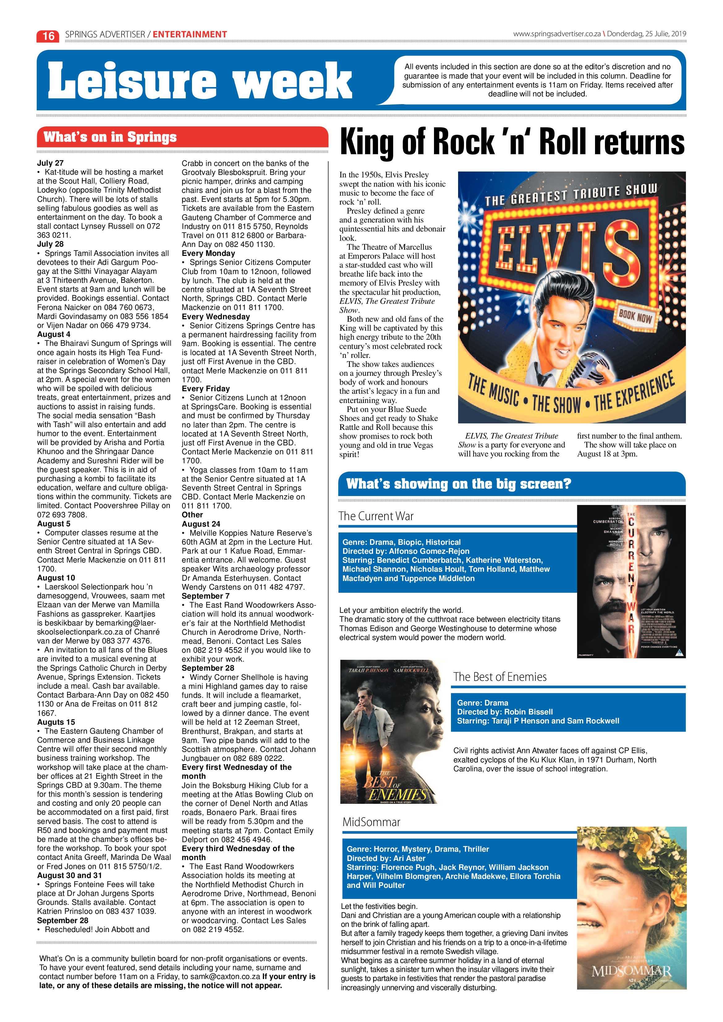 Springs Advertiser 25 July 2019 page 16