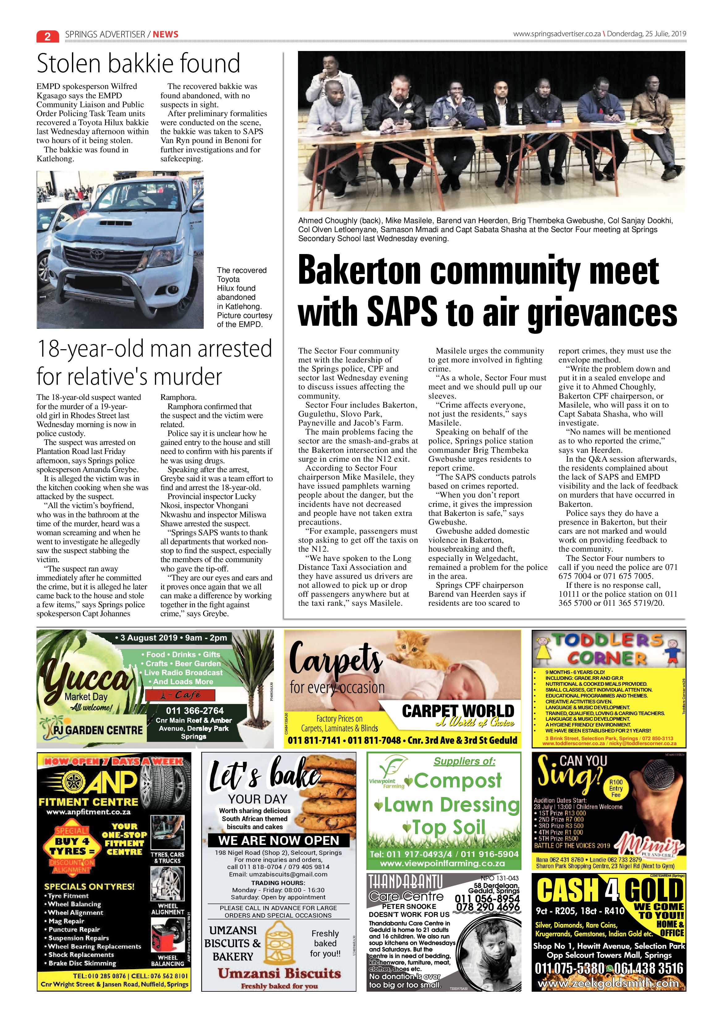 Springs Advertiser 25 July 2019 page 2