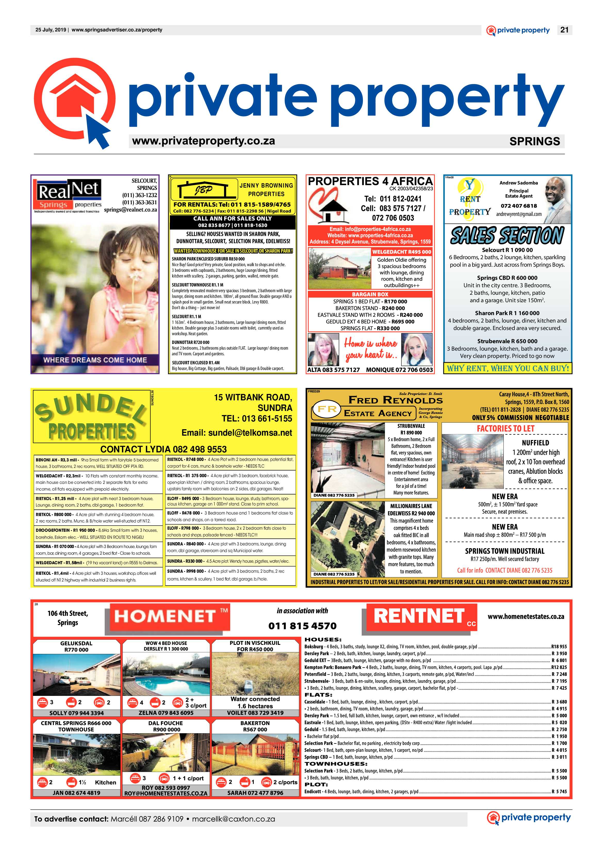 Springs Advertiser 25 July 2019 page 21