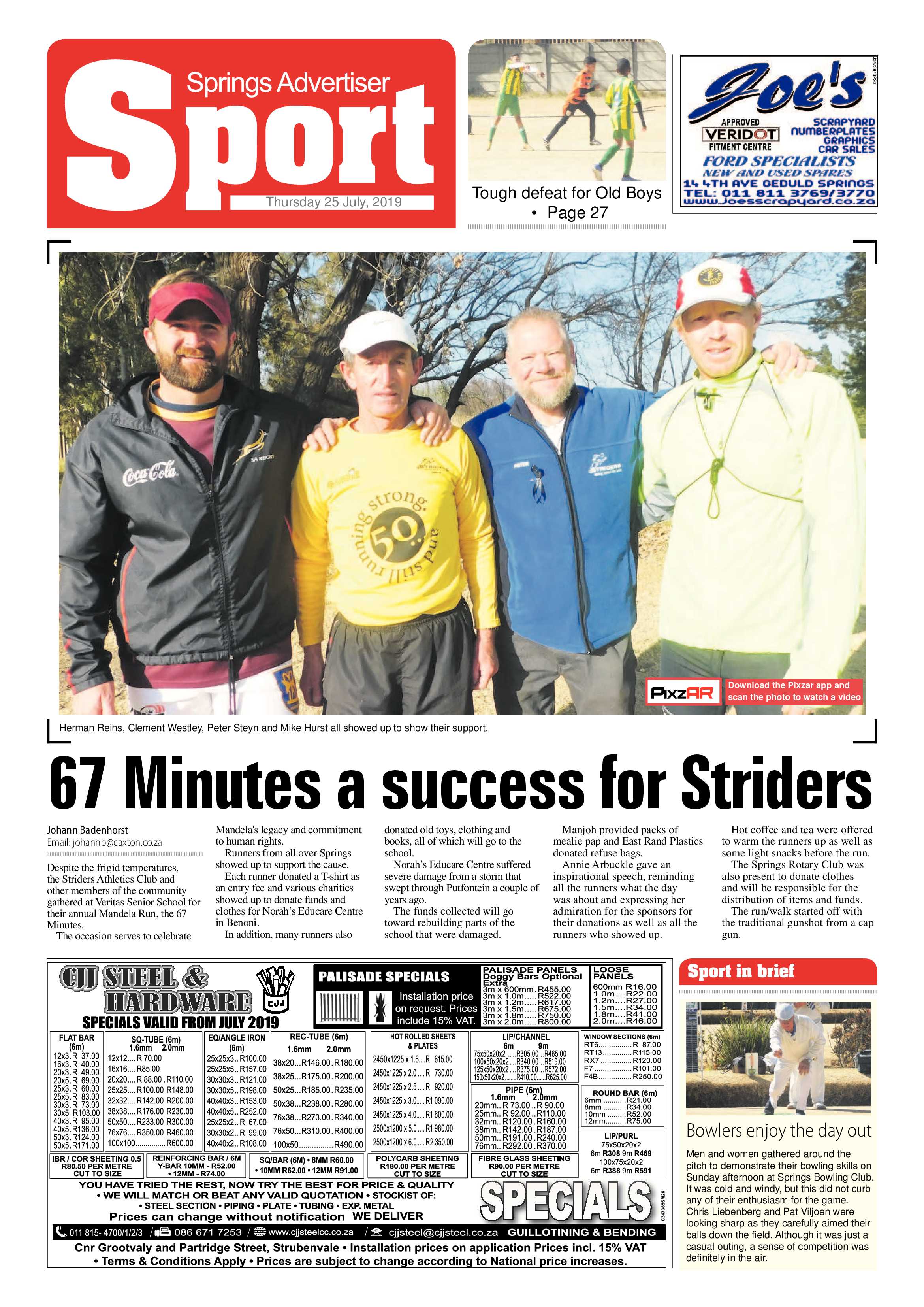 Springs Advertiser 25 July 2019 page 28