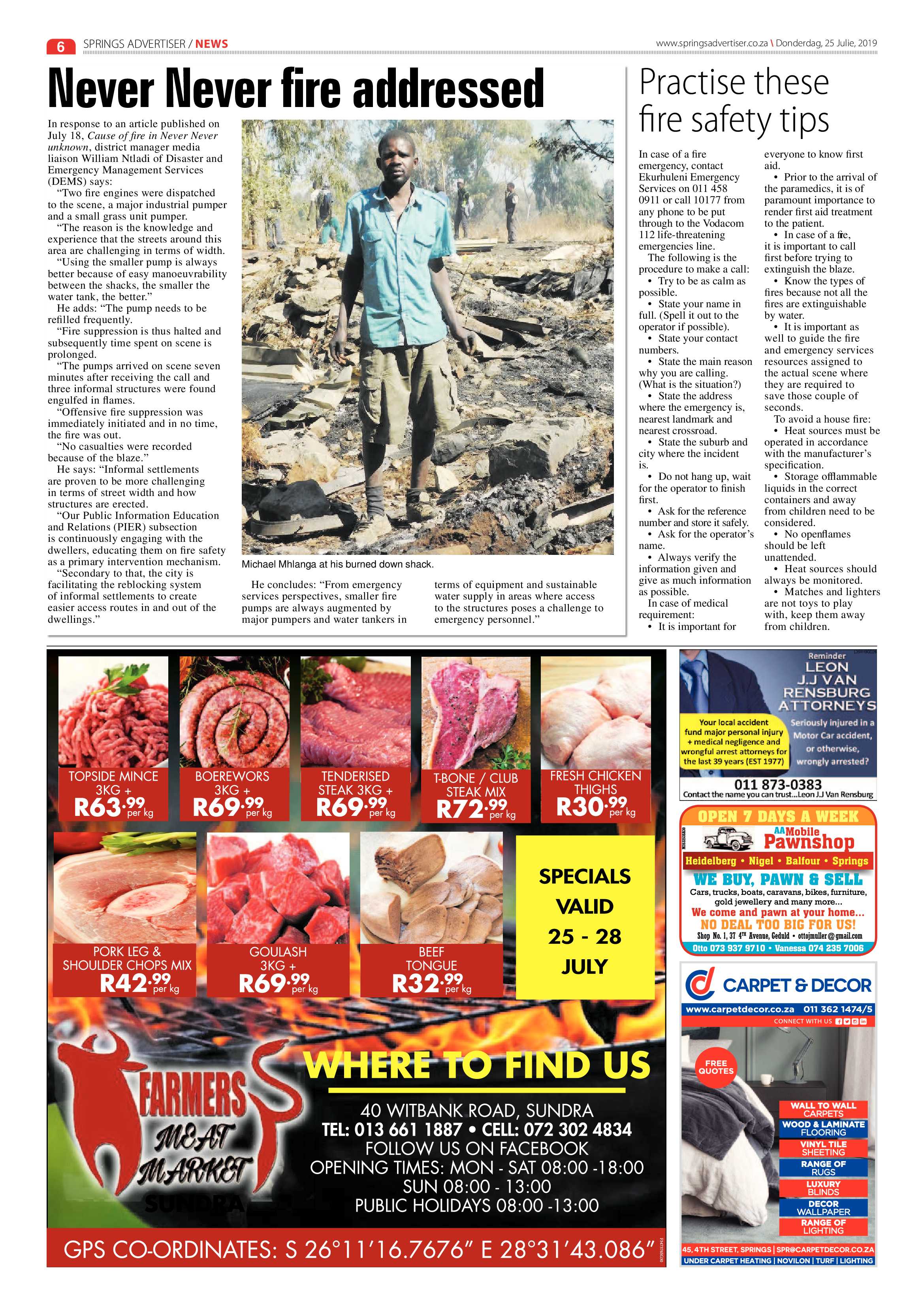 Springs Advertiser 25 July 2019 page 6