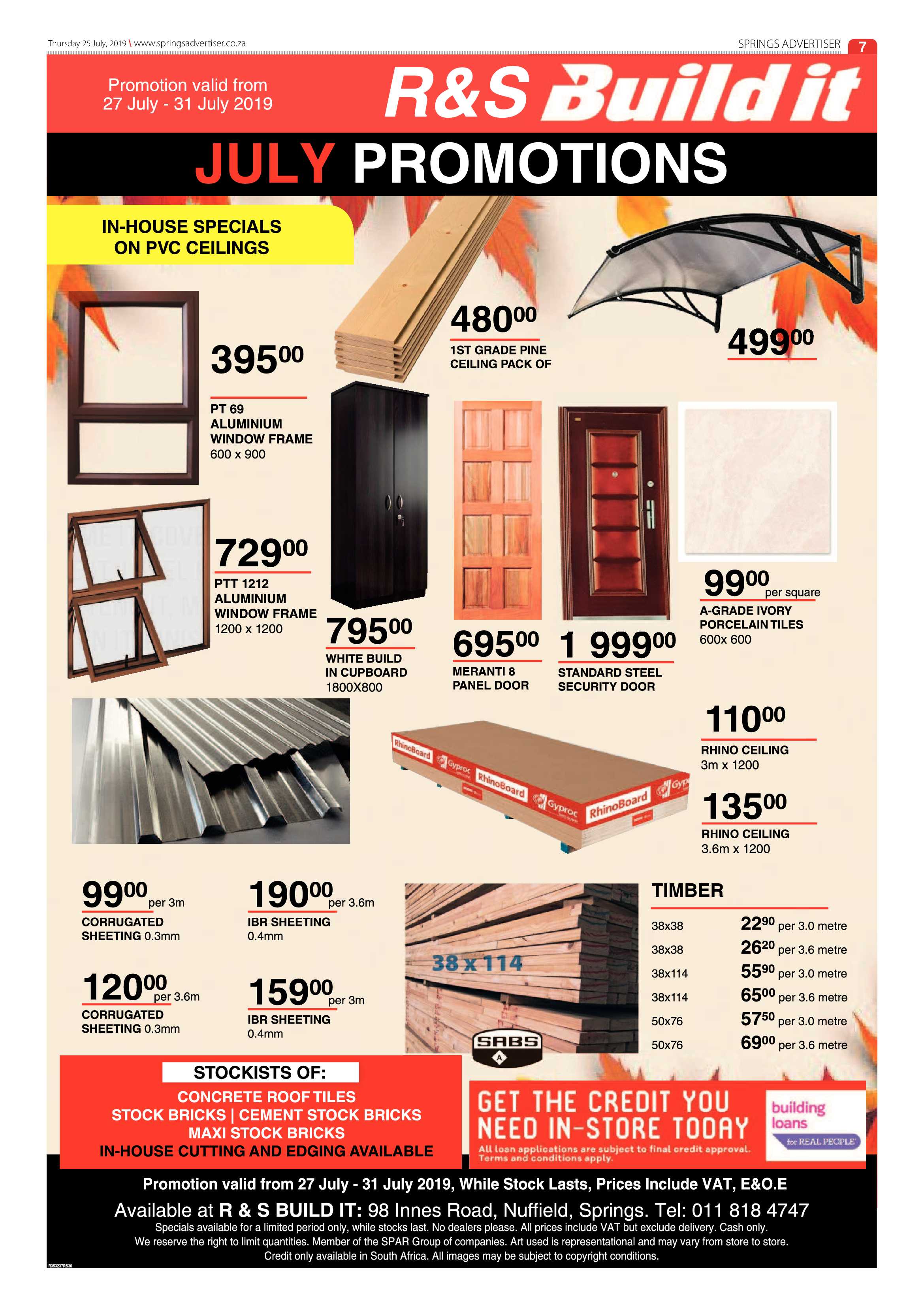 Springs Advertiser 25 July 2019 page 7