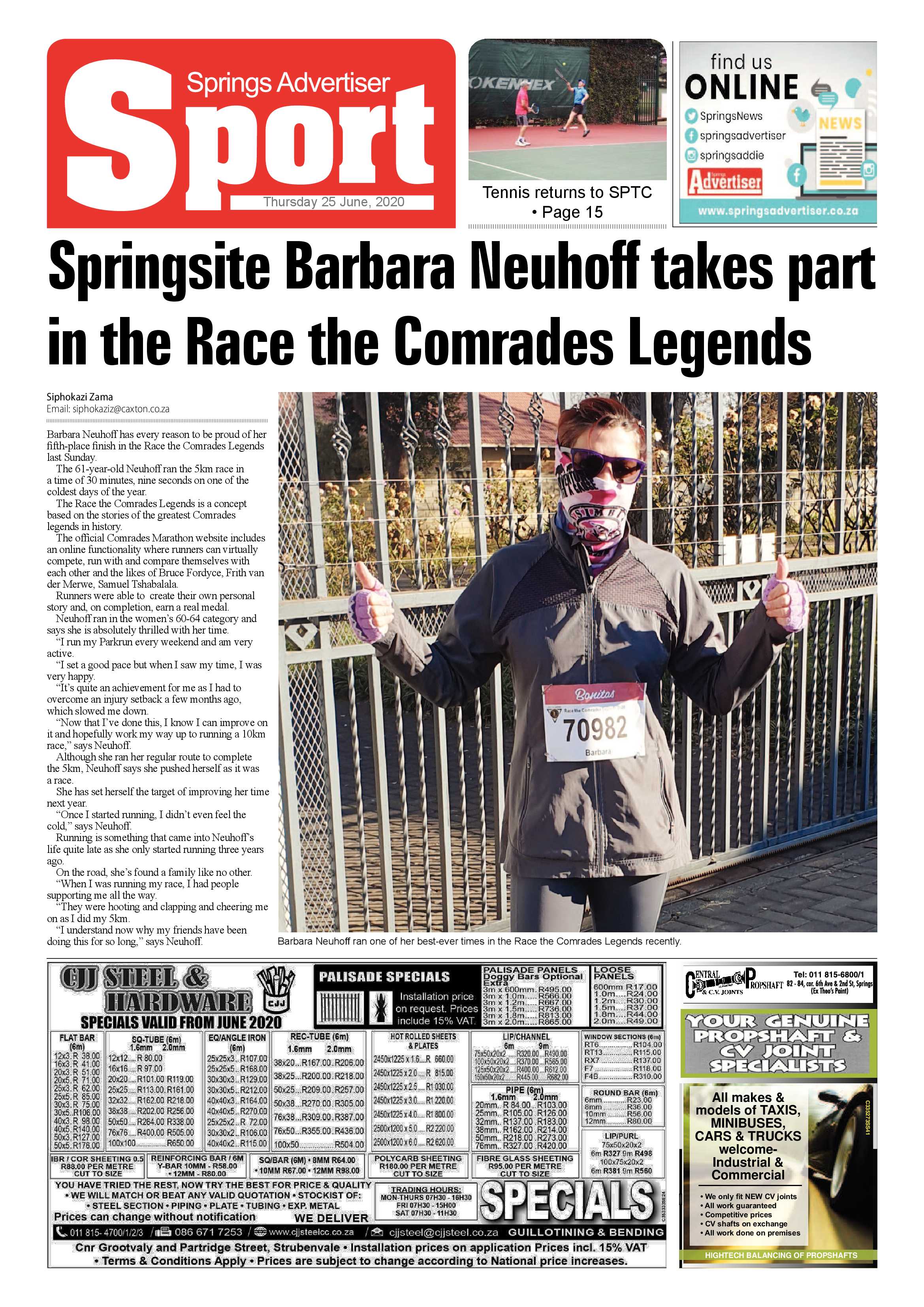 Springs Advertiser 25 June 2020 page 16