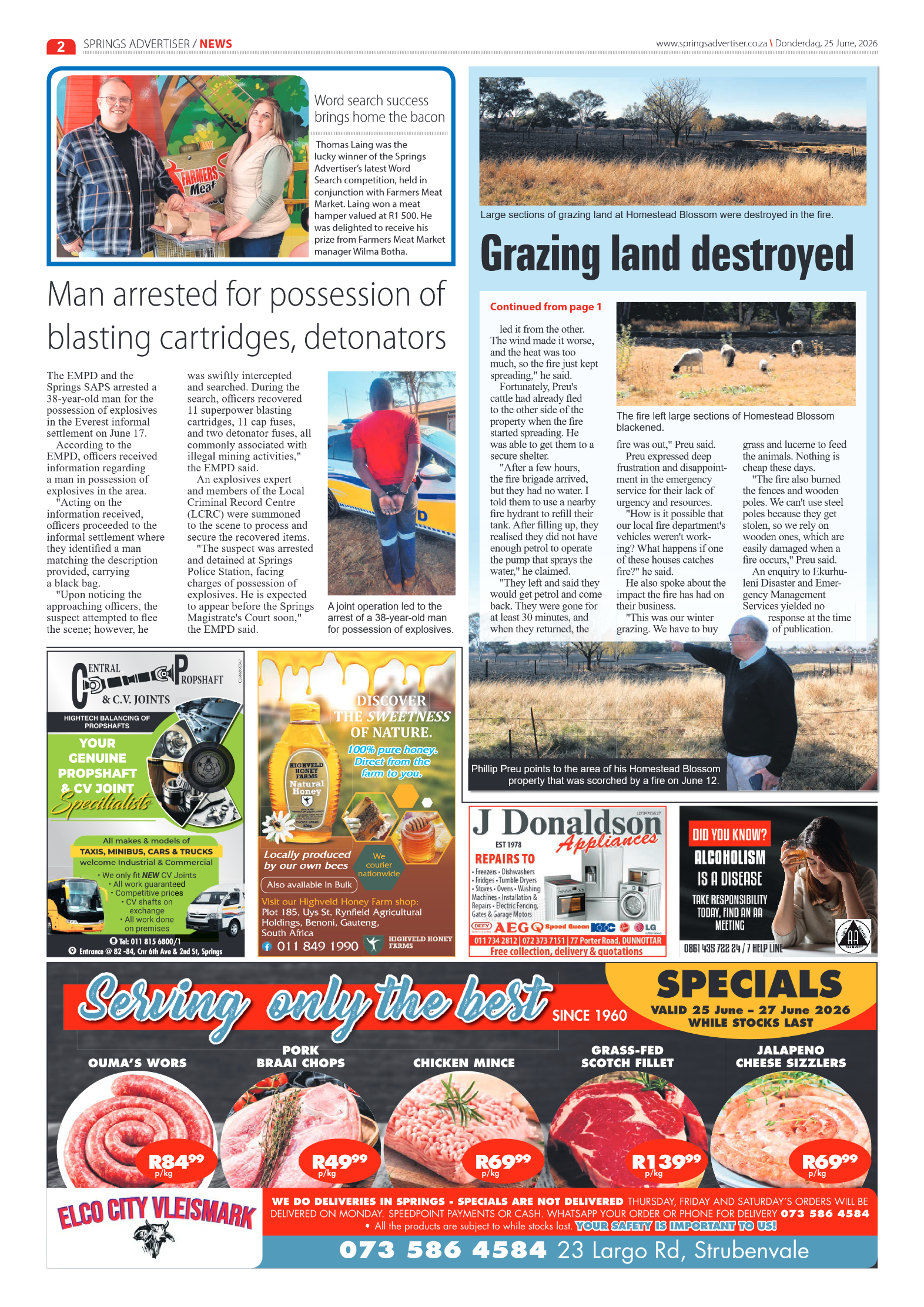 Springs Advertiser 25 June 2026 page 2
