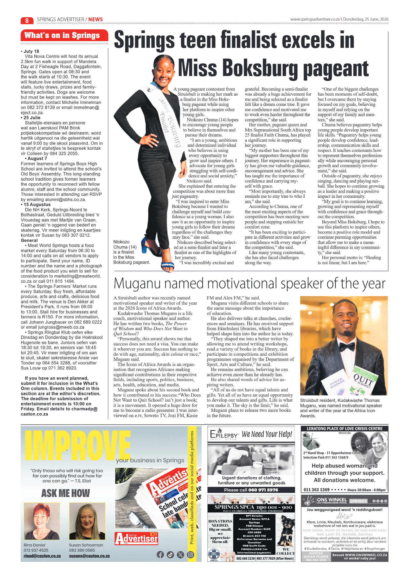 Springs Advertiser 25 June 2026 page 8