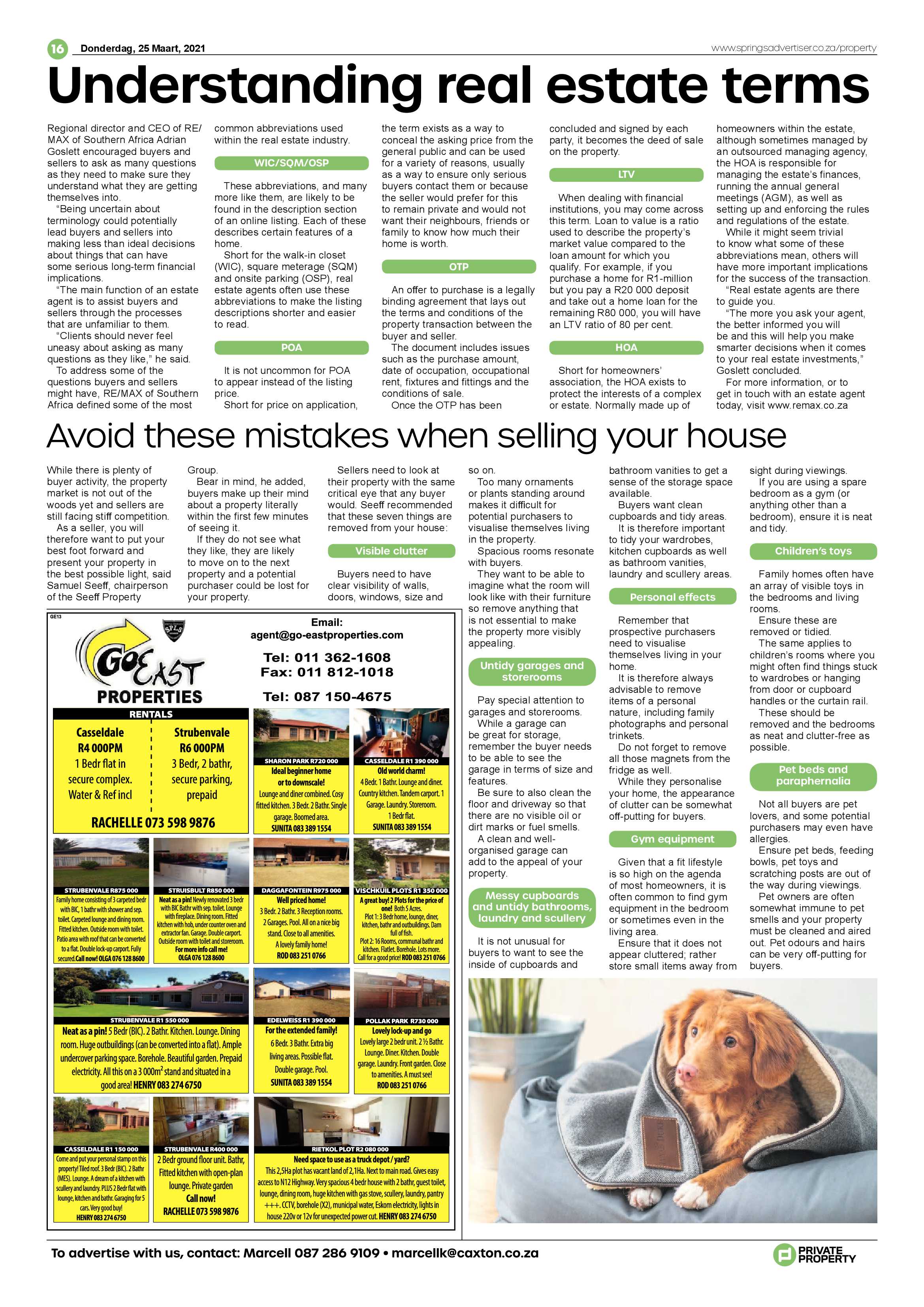 Springs Advertiser 25 March 2021 page 16