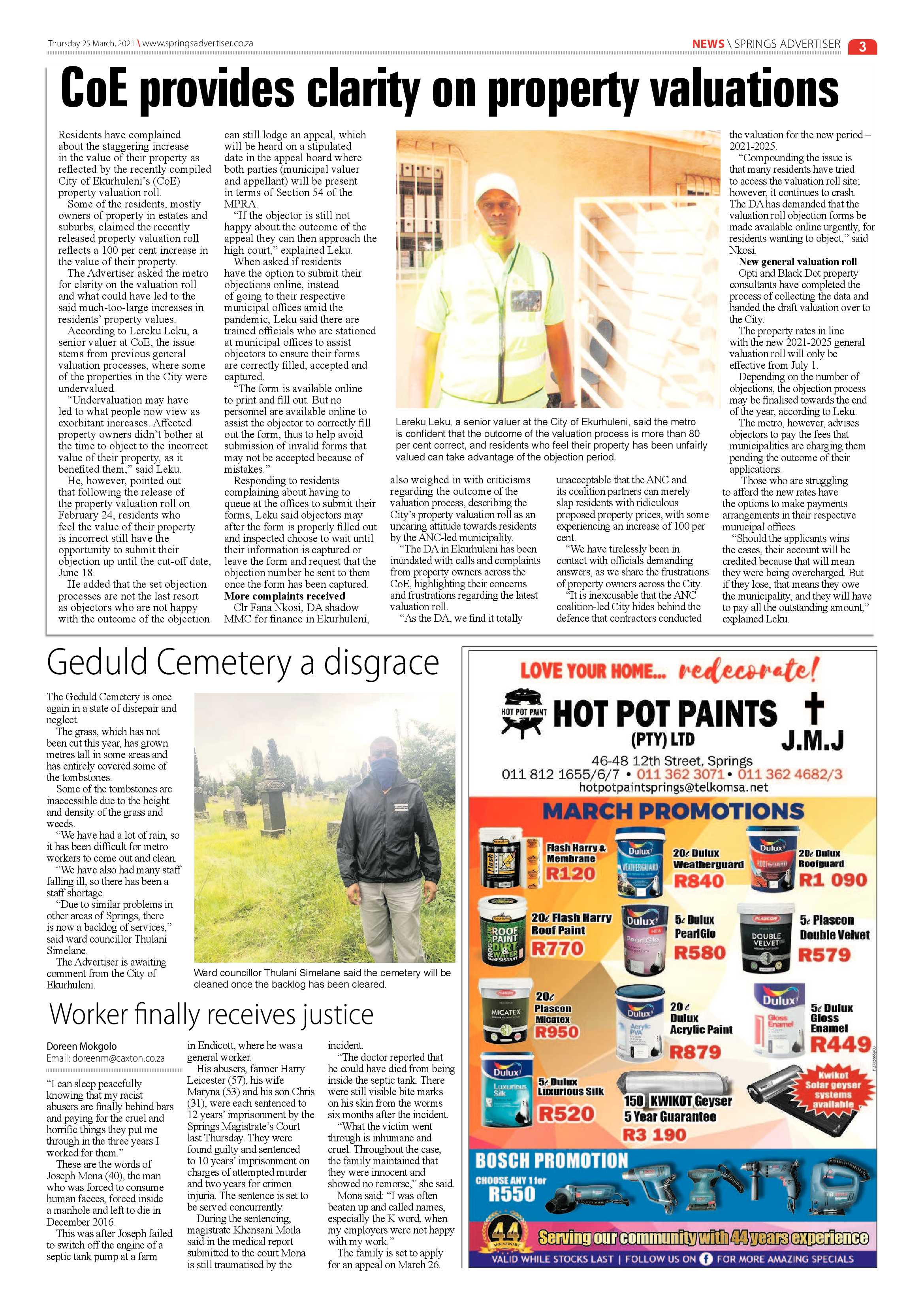 Springs Advertiser 25 March 2021 page 3