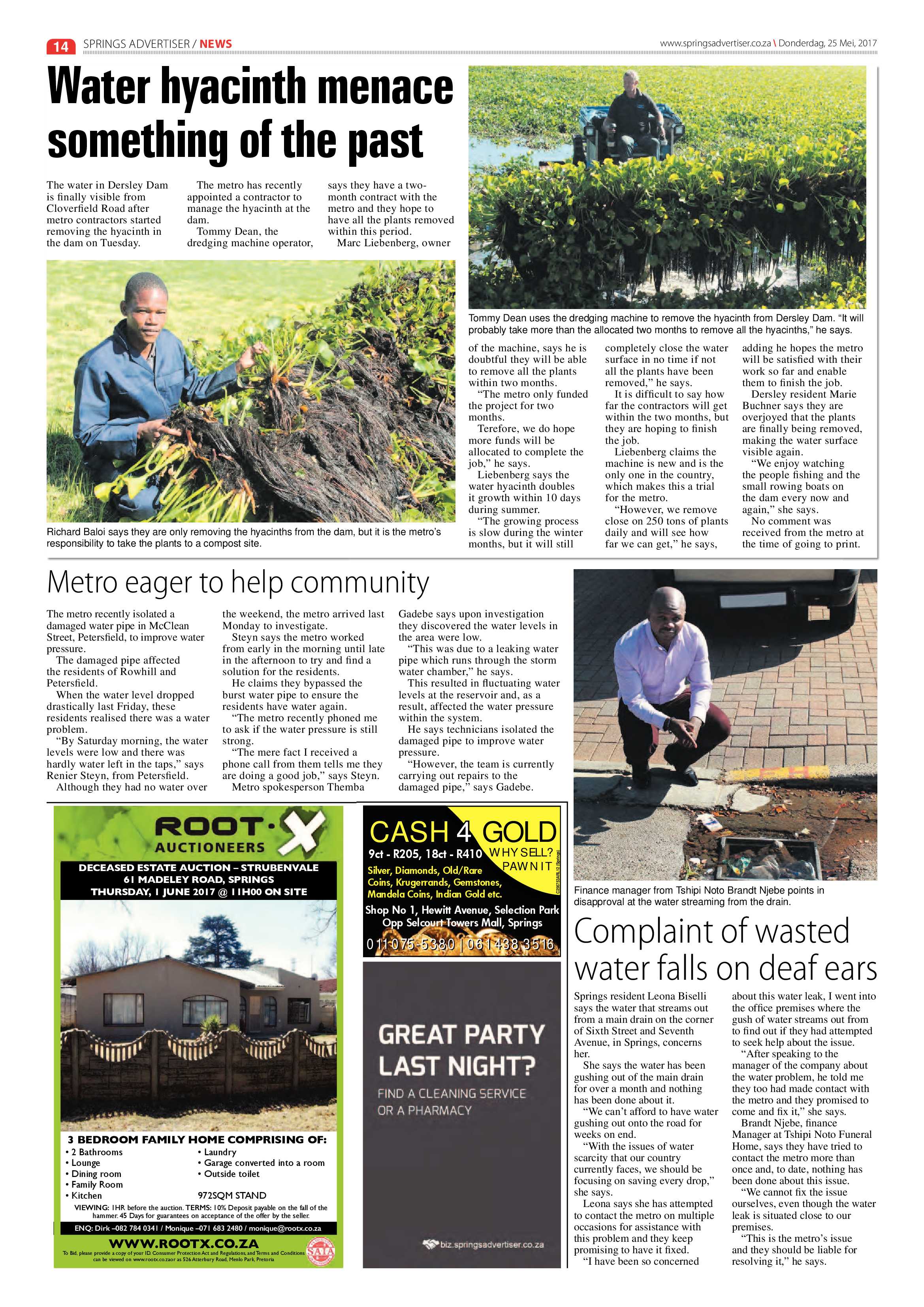 Springs Advertiser 25 May 2017 page 14