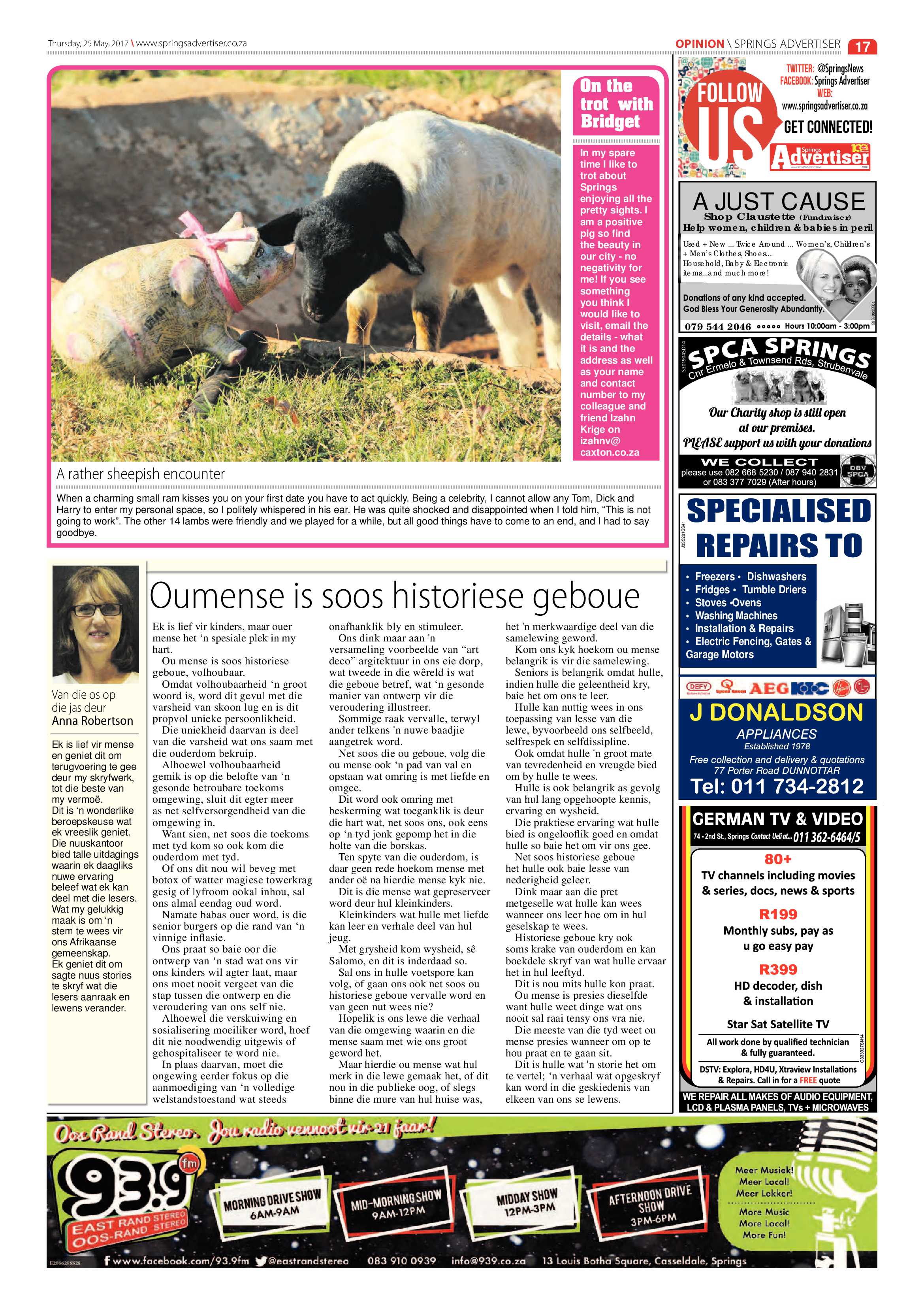 Springs Advertiser 25 May 2017 page 17