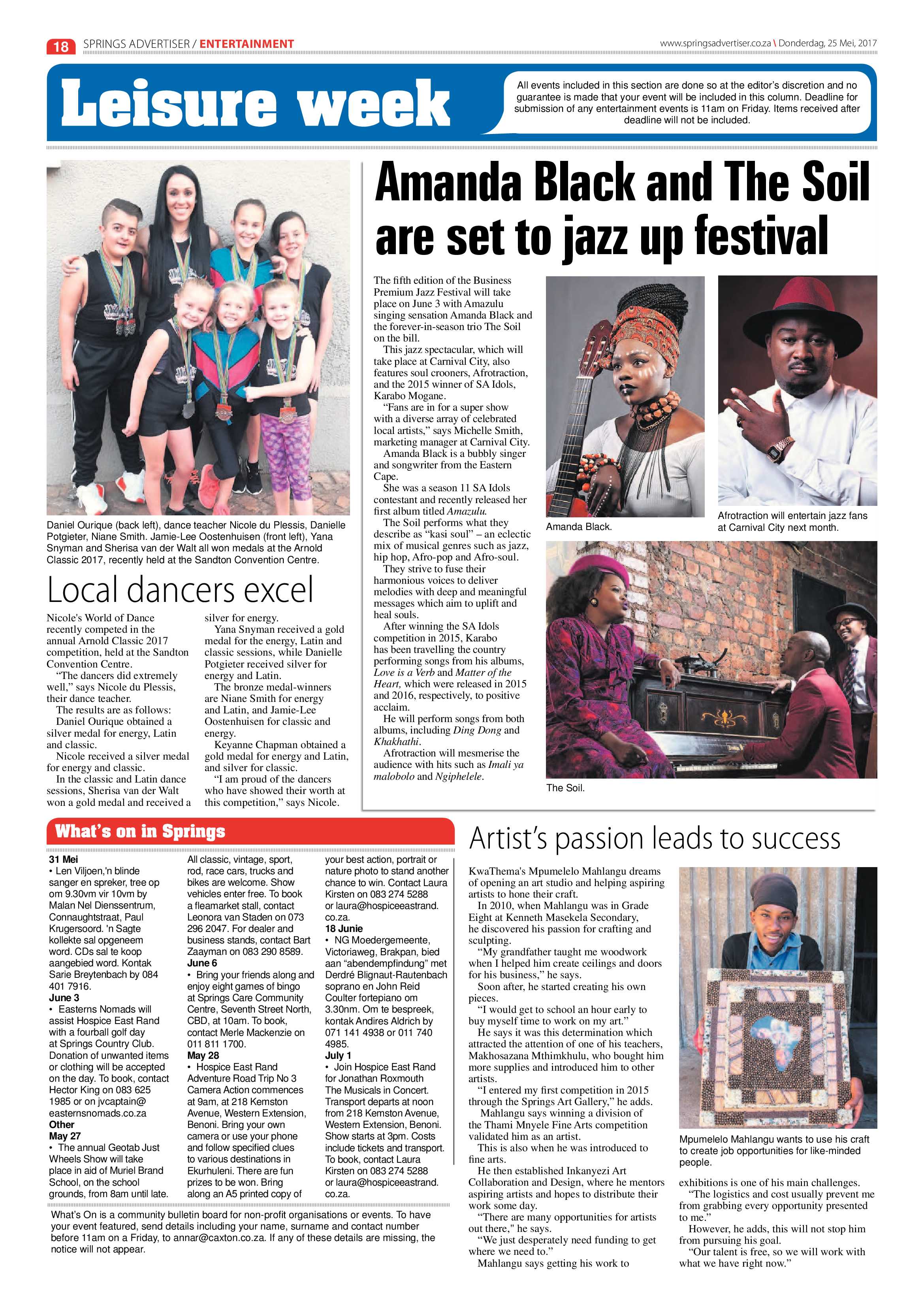 Springs Advertiser 25 May 2017 page 18