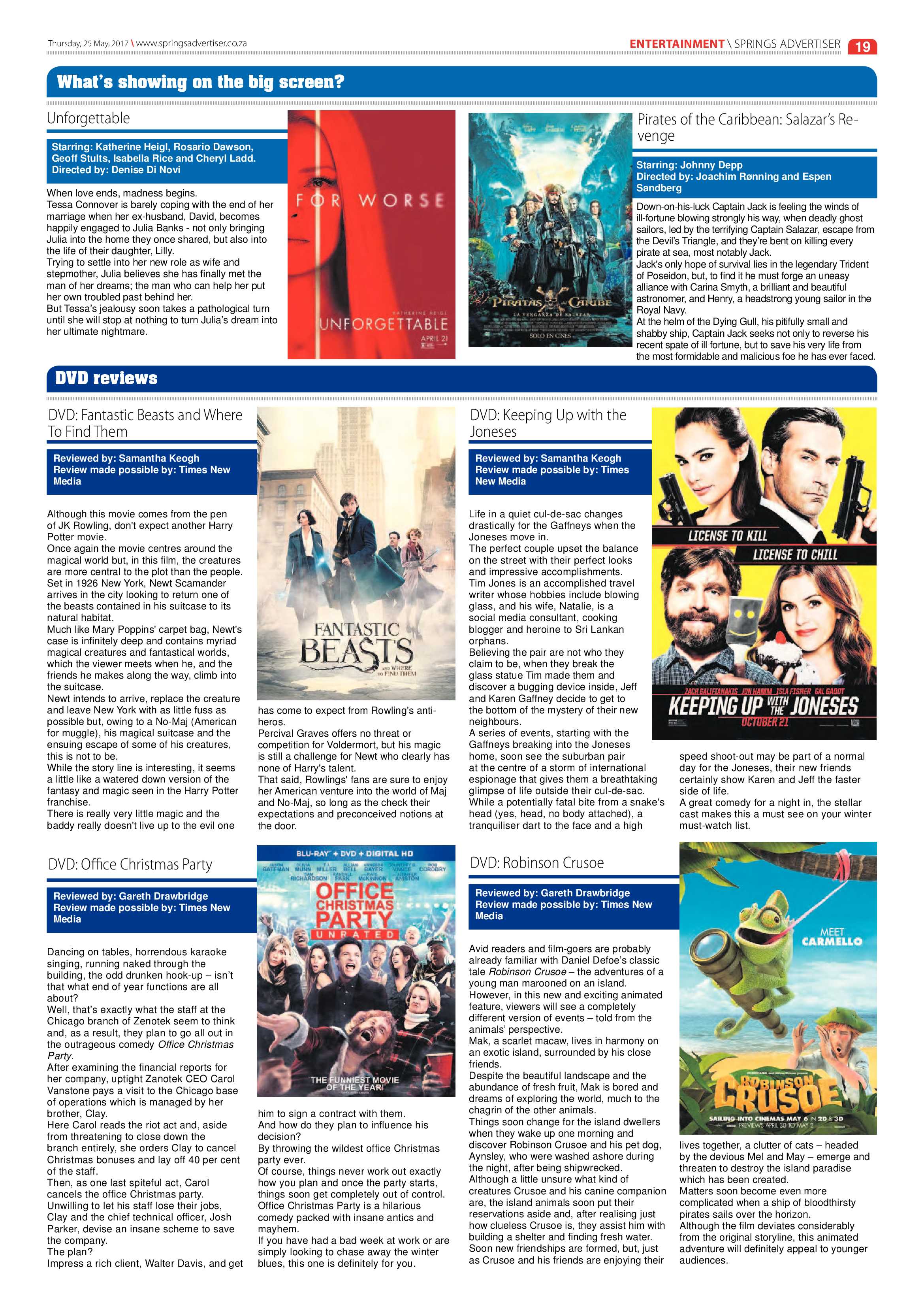 Springs Advertiser 25 May 2017 page 19