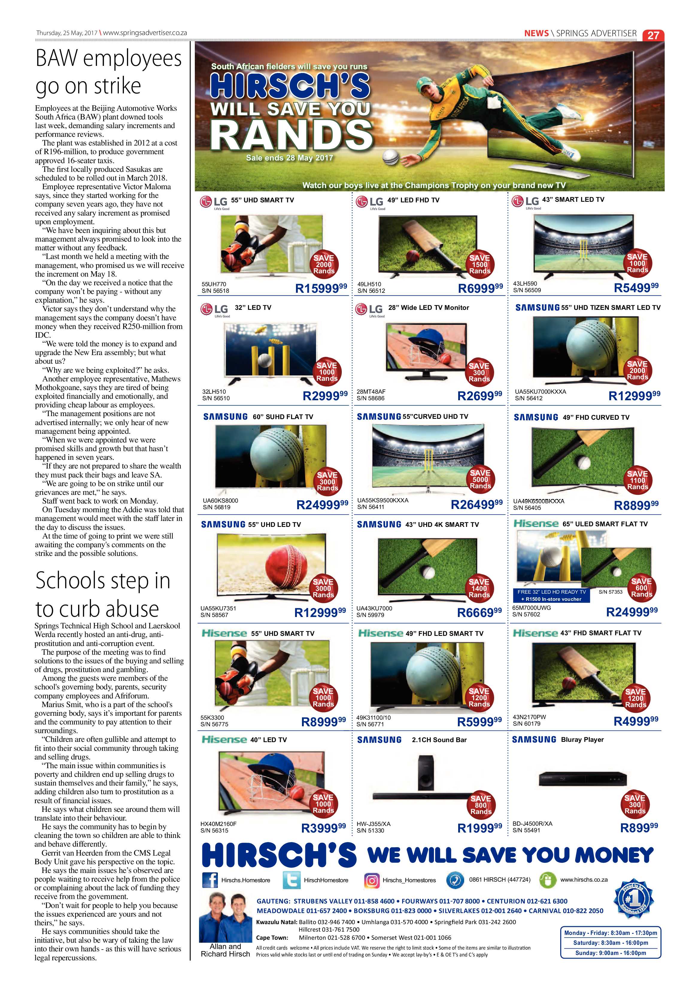 Springs Advertiser 25 May 2017 page 27