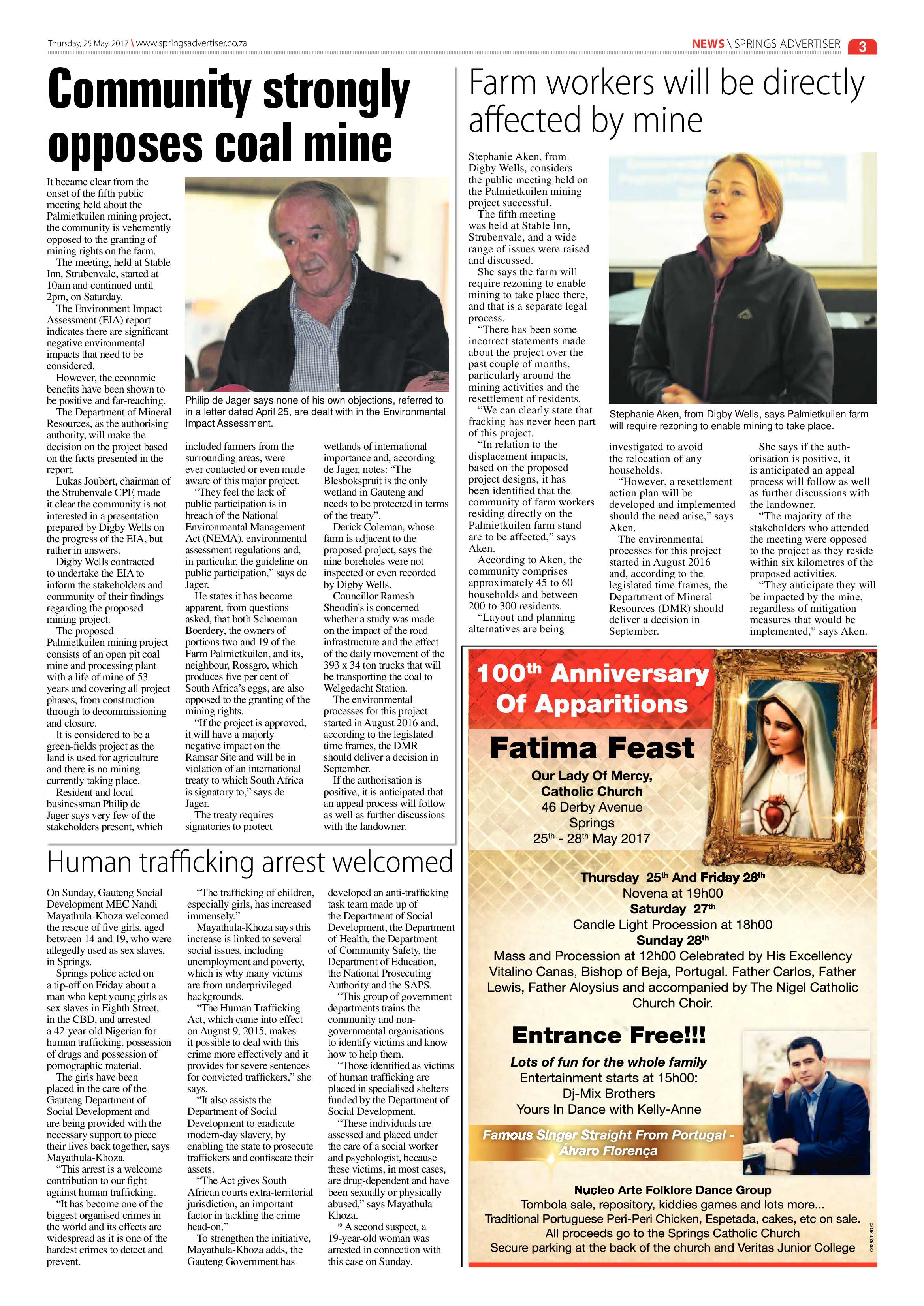 Springs Advertiser 25 May 2017 page 3