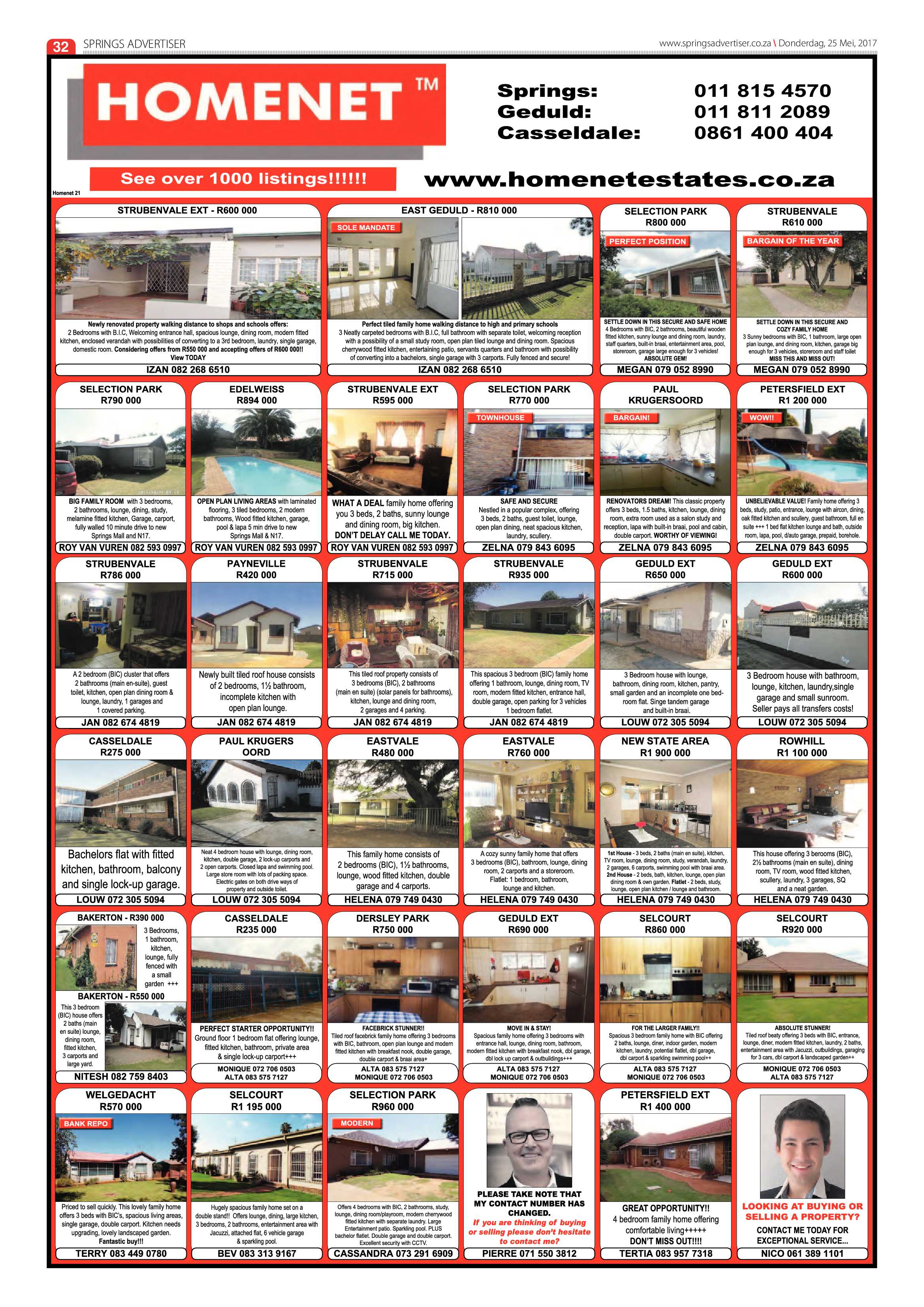 Springs Advertiser 25 May 2017 page 32