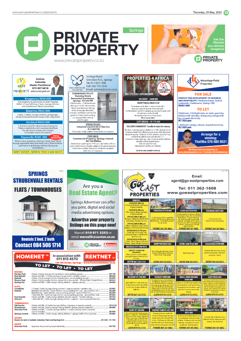 Springs Advertiser 25 May 2023 page 13