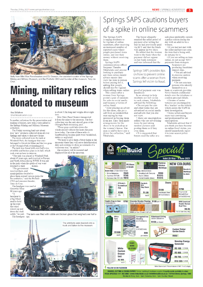 Springs Advertiser 25 May 2023 page 3