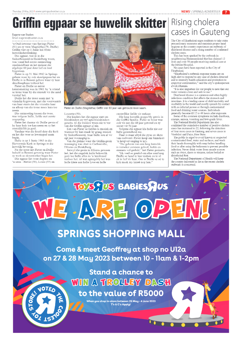 Springs Advertiser 25 May 2023 page 7