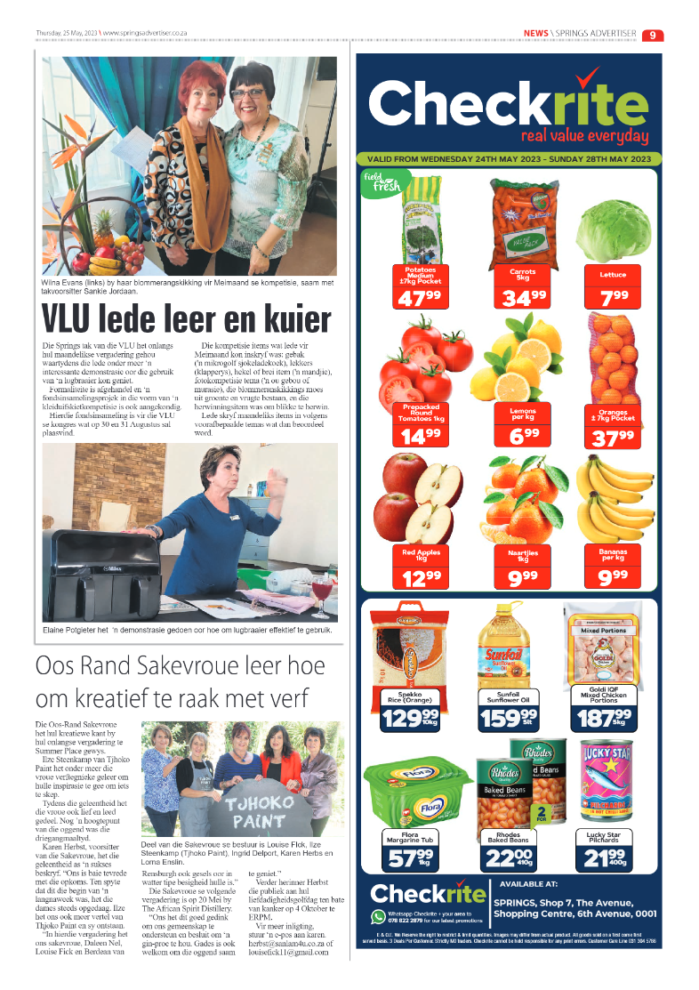 Springs Advertiser 25 May 2023 page 9