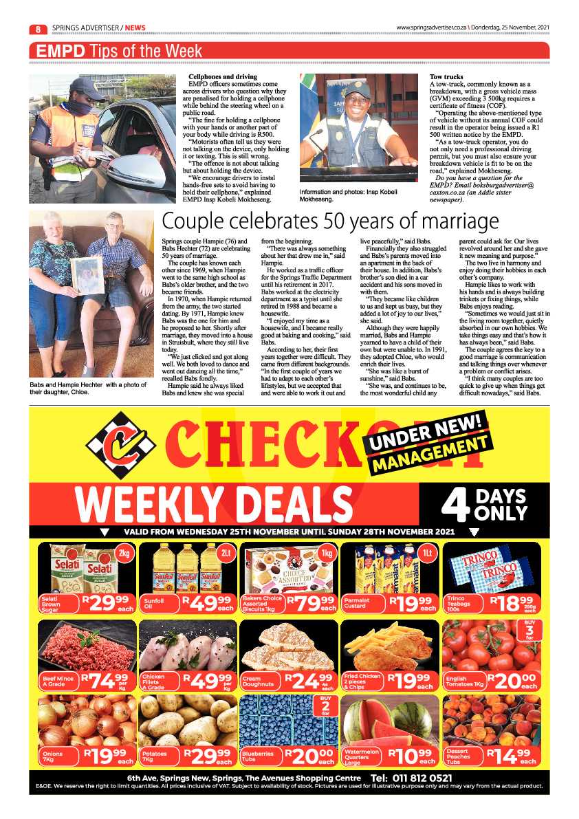 Springs Advertiser 25 November 2021 page 10