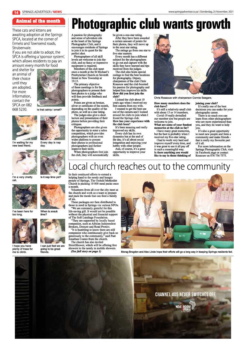 Springs Advertiser 25 November 2021 page 16