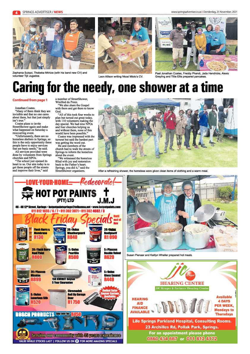 Springs Advertiser 25 November 2021 page 6