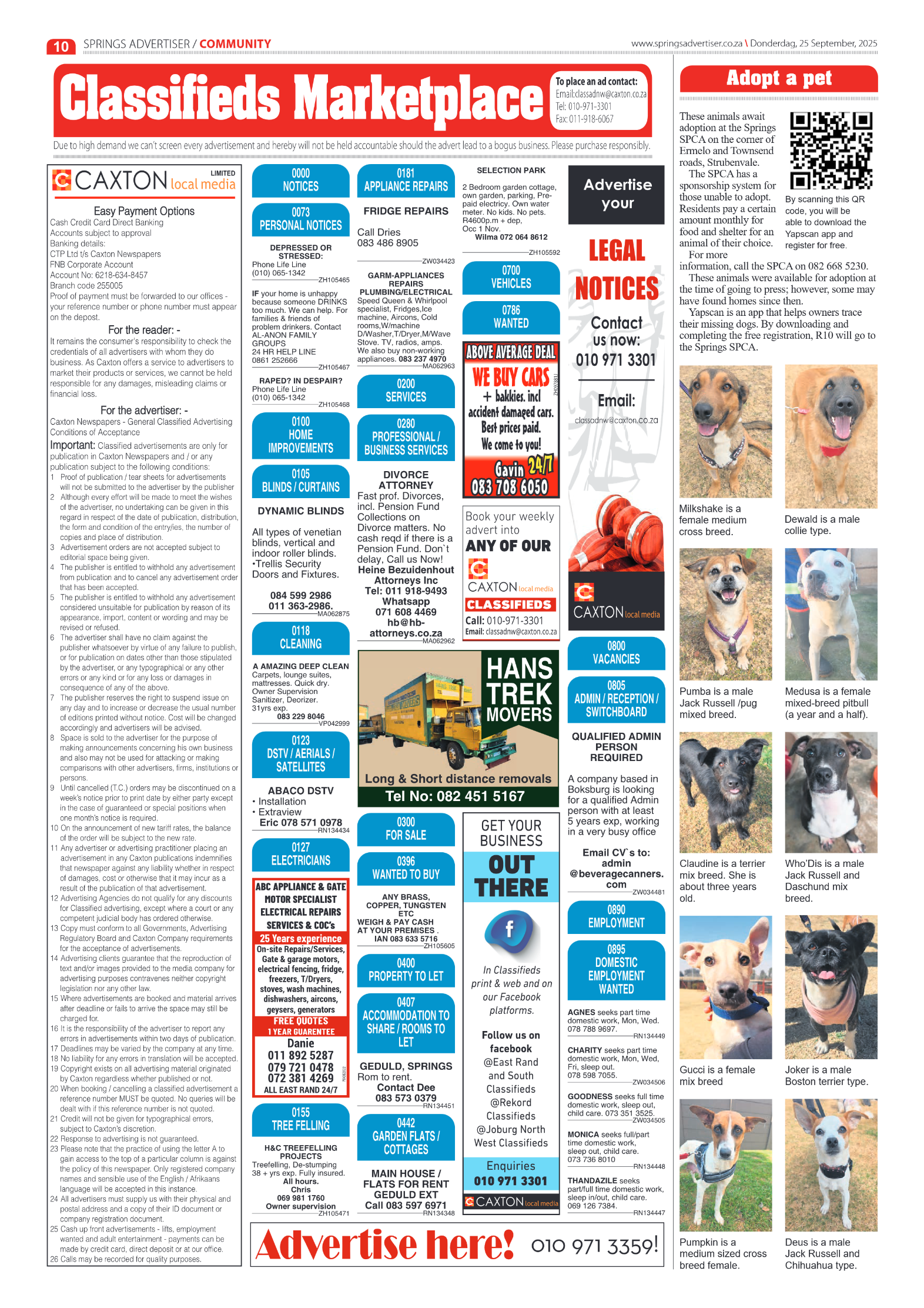 Springs Advertiser 25 September 2025 page 10