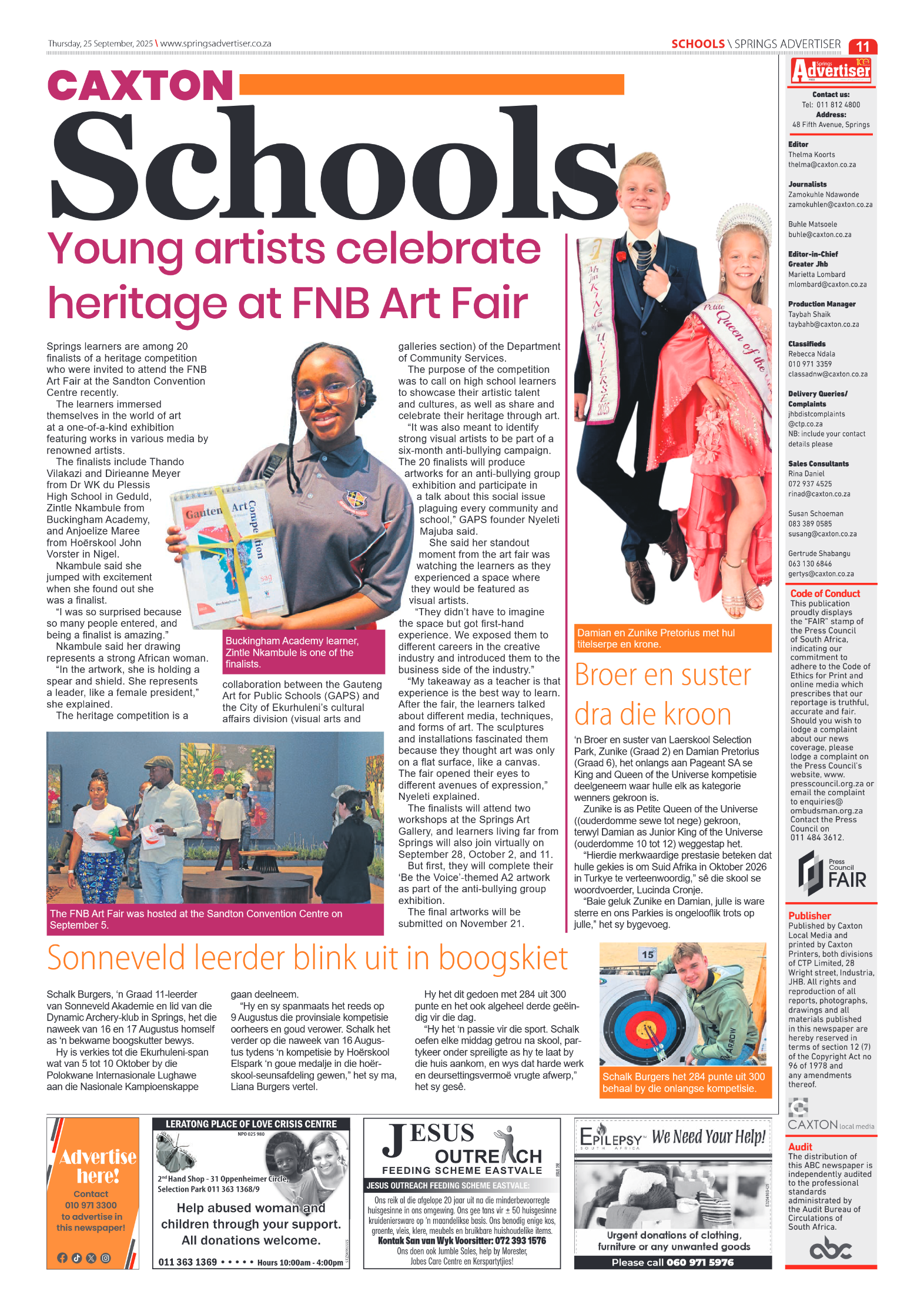 Springs Advertiser 25 September 2025 page 11