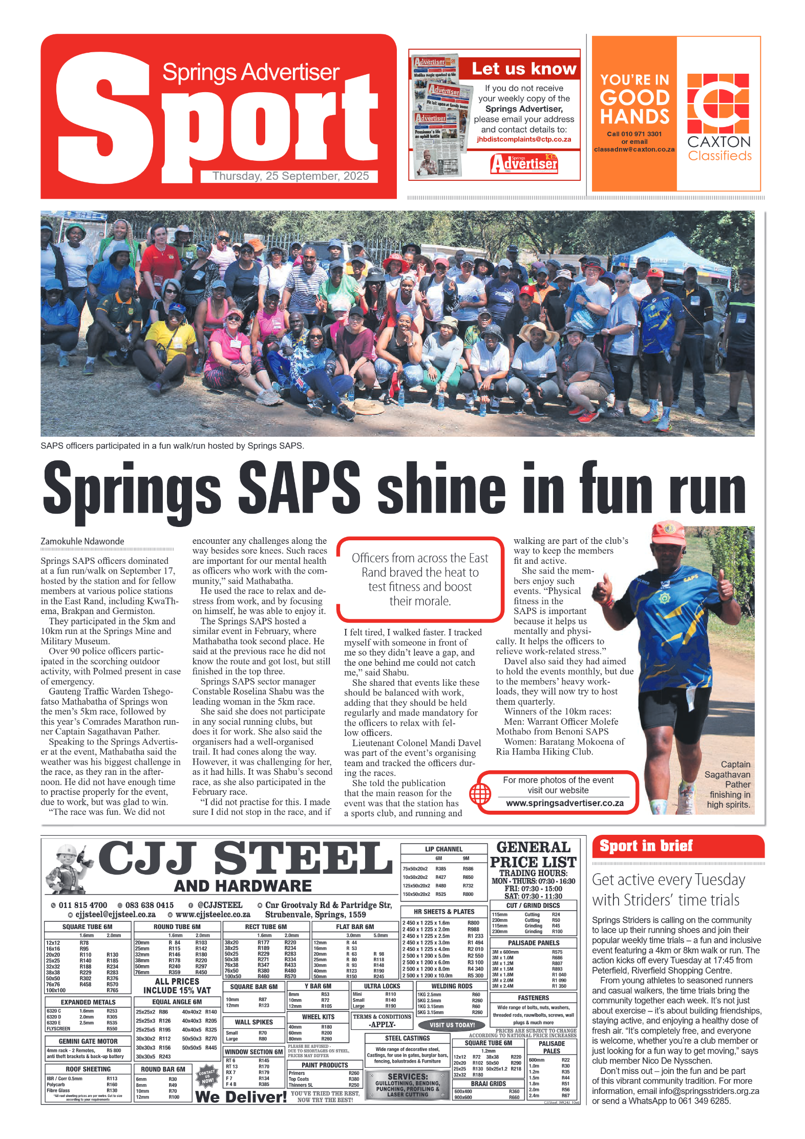 Springs Advertiser 25 September 2025 page 12