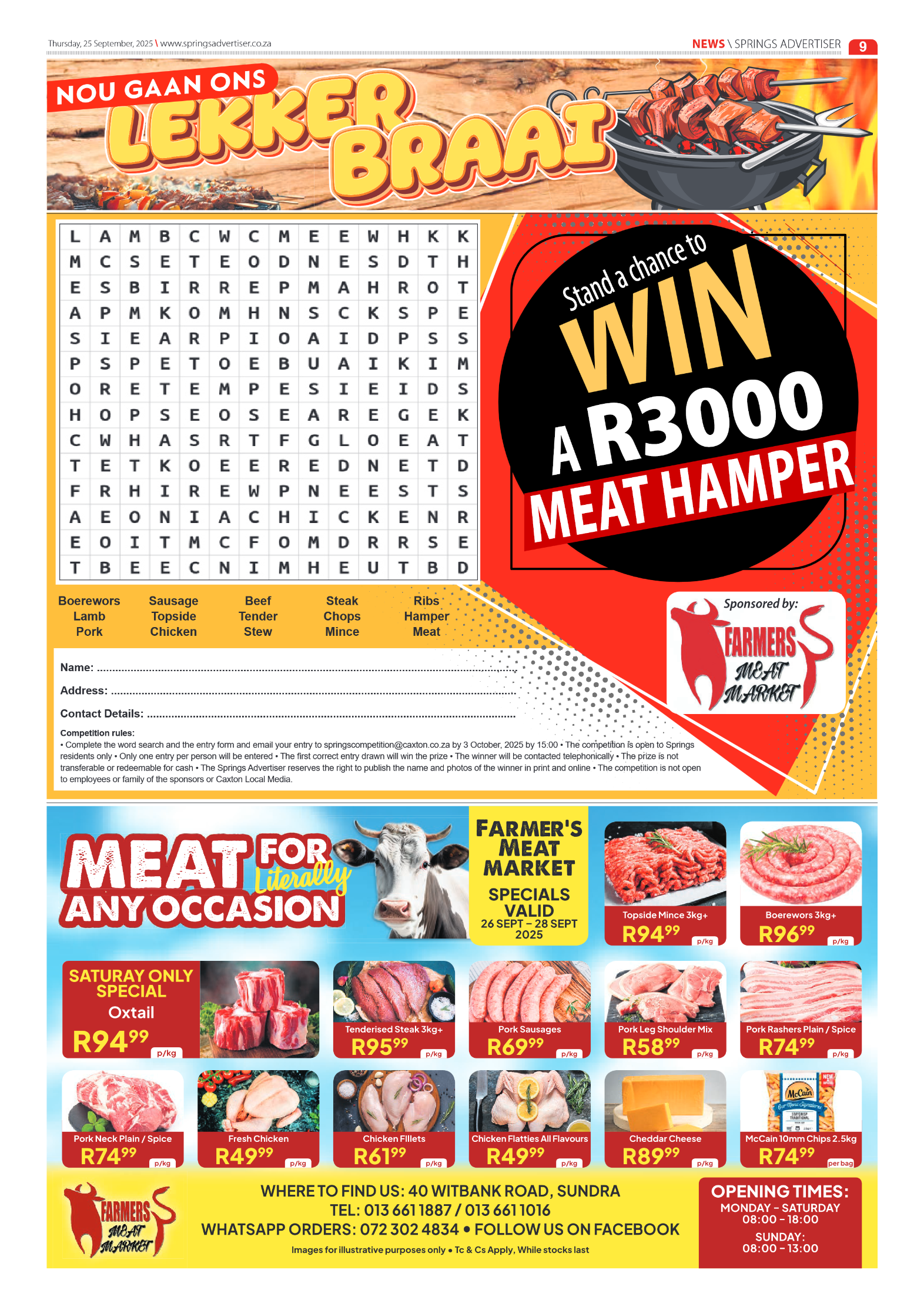 Springs Advertiser 25 September 2025 page 9