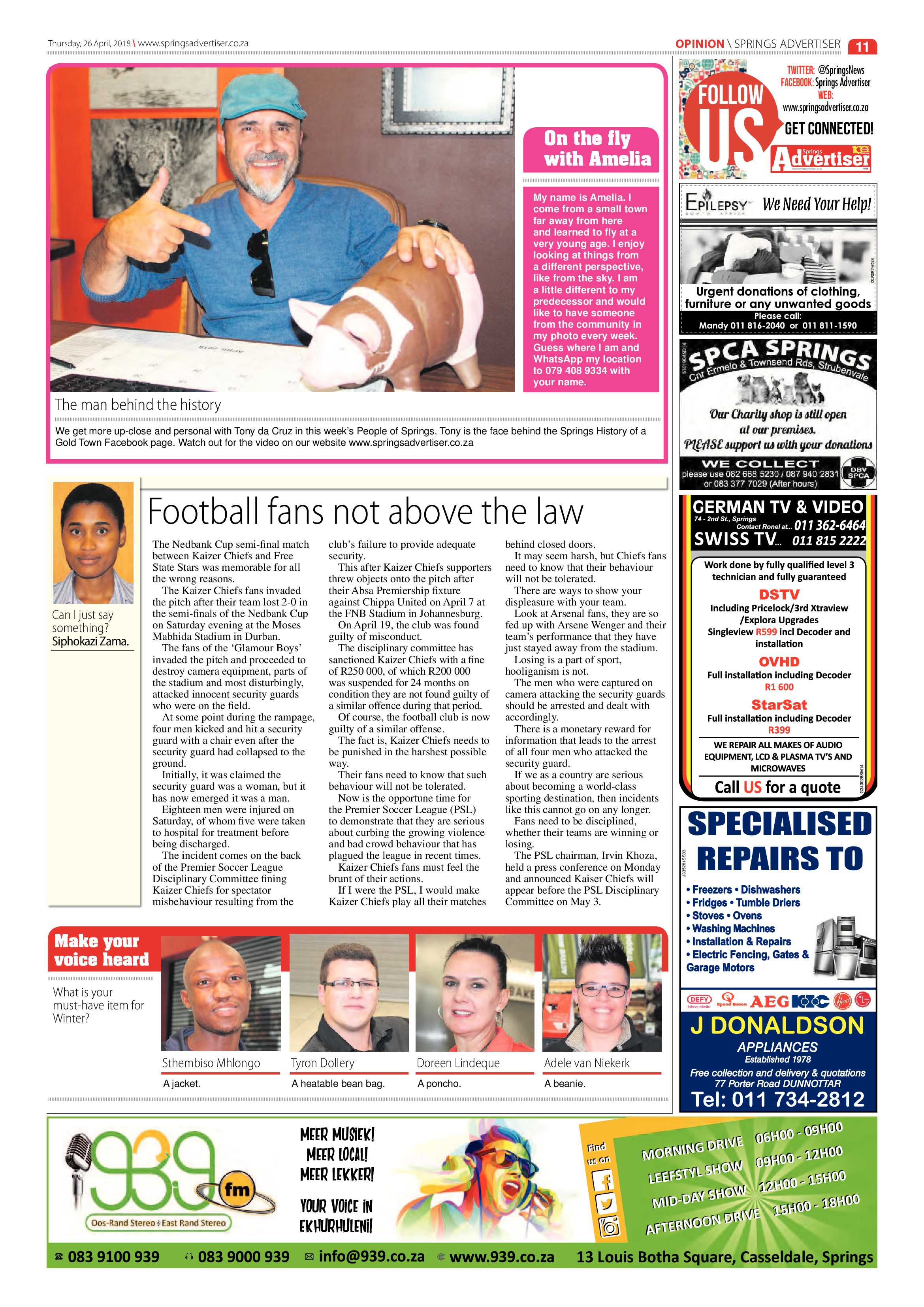 Springs Advertiser 26 April 2018 page 13