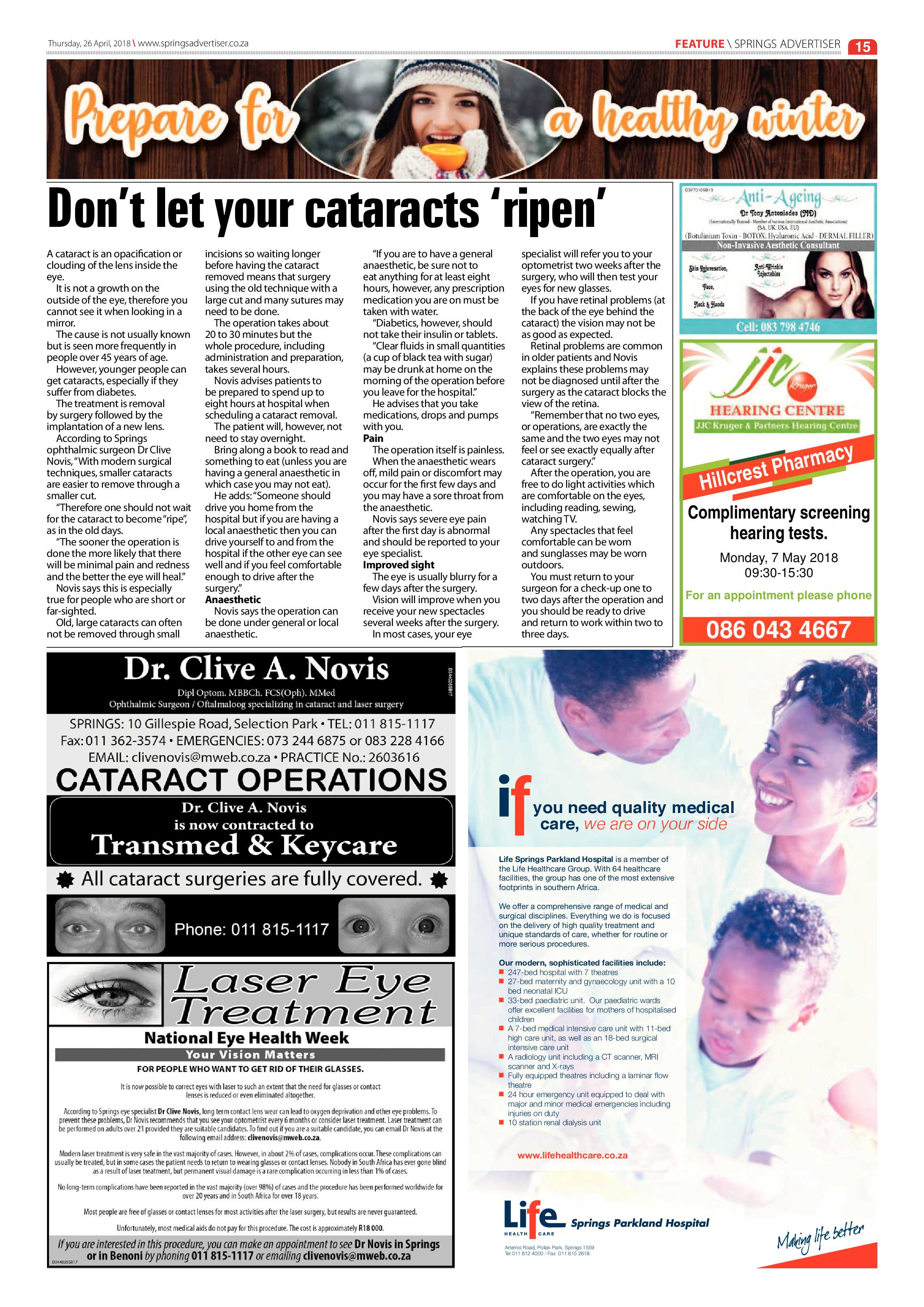 Springs Advertiser 26 April 2018 page 17