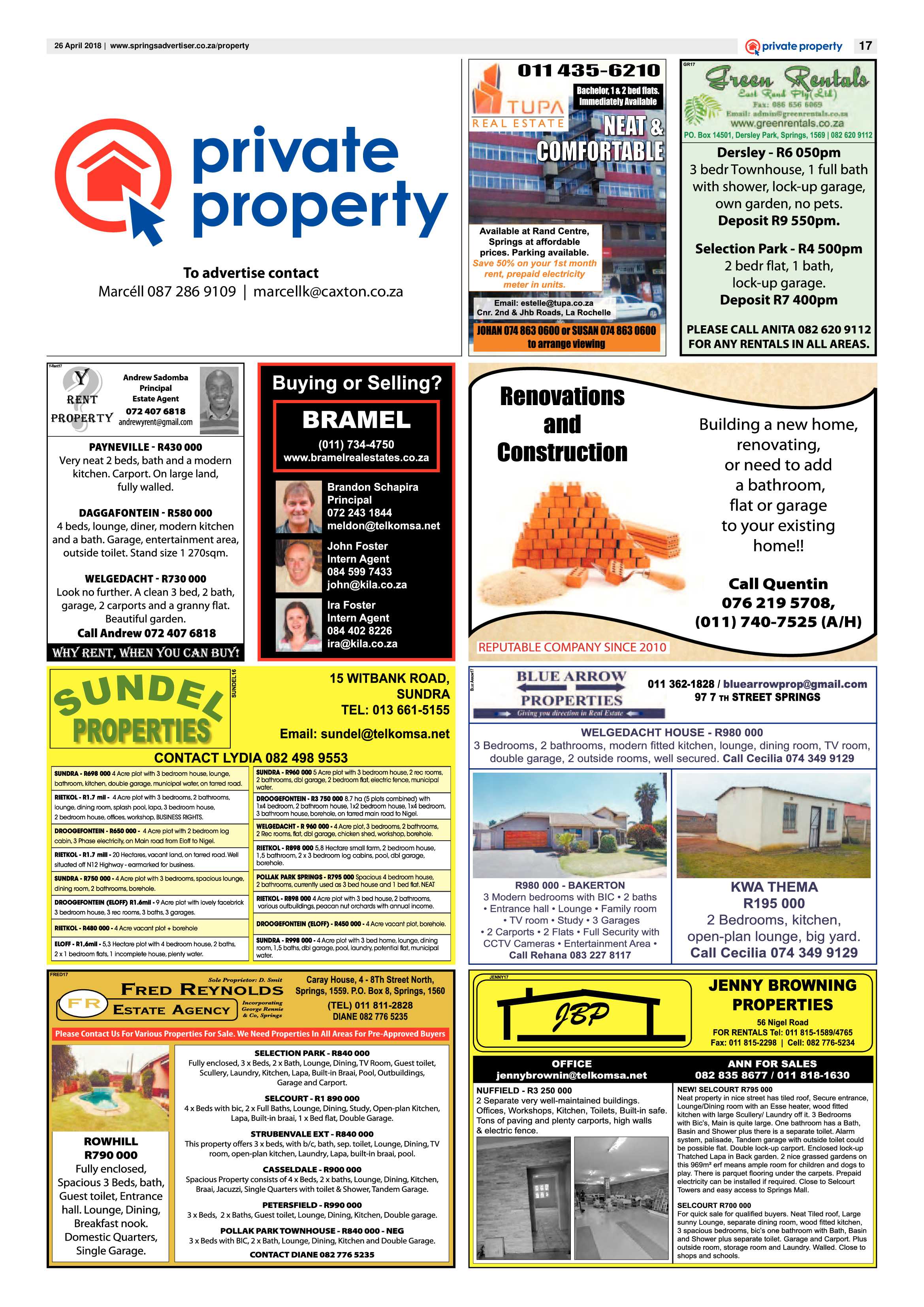 Springs Advertiser 26 April 2018 page 19
