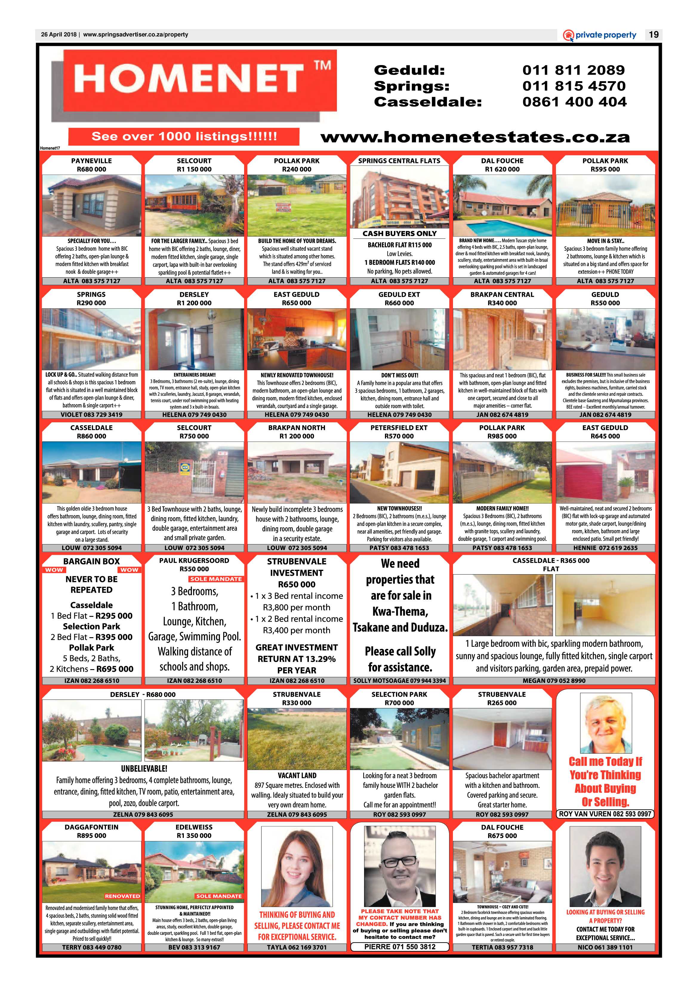 Springs Advertiser 26 April 2018 page 21