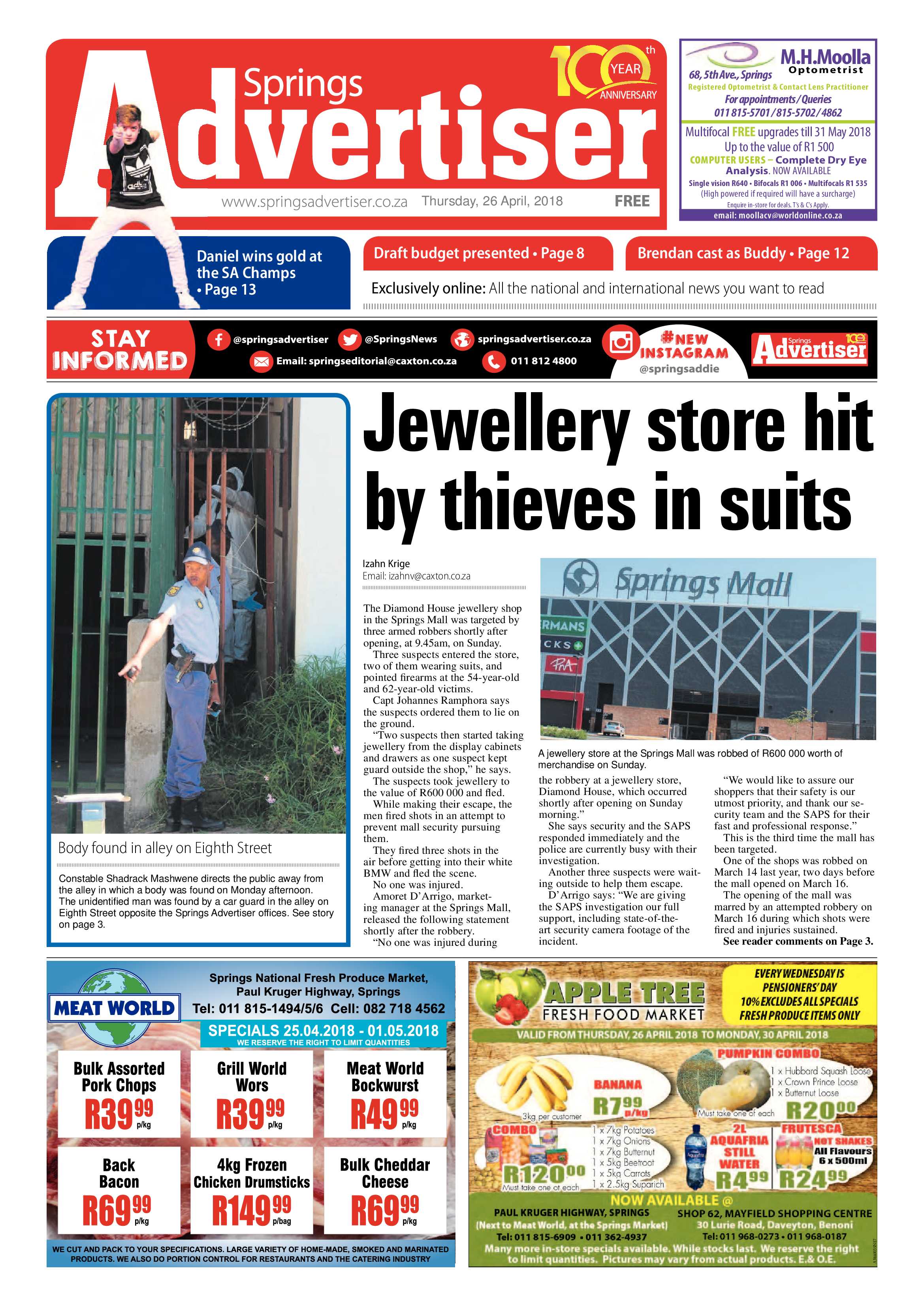 Springs Advertiser 26 April 2018 page 3