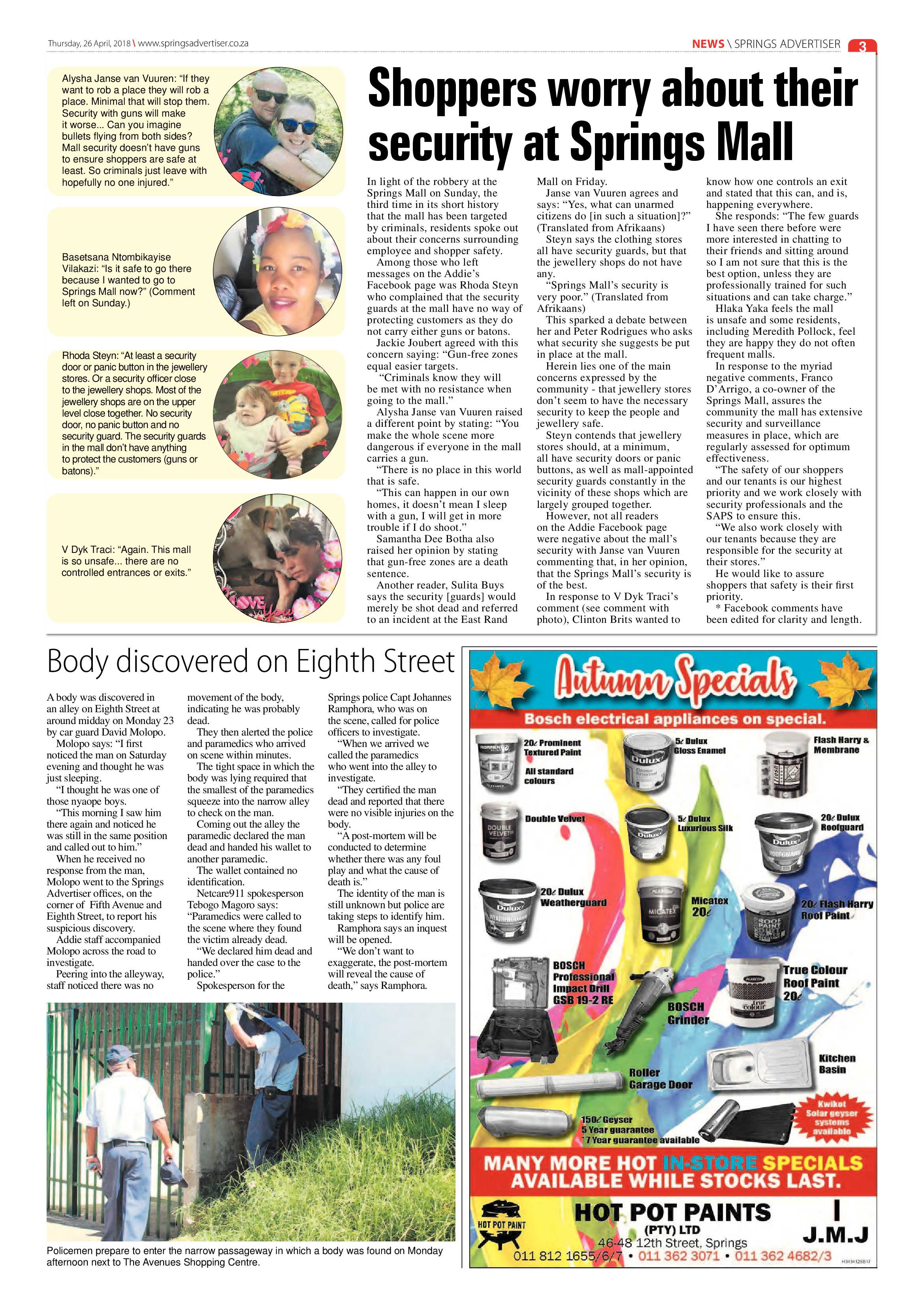 Springs Advertiser 26 April 2018 page 5