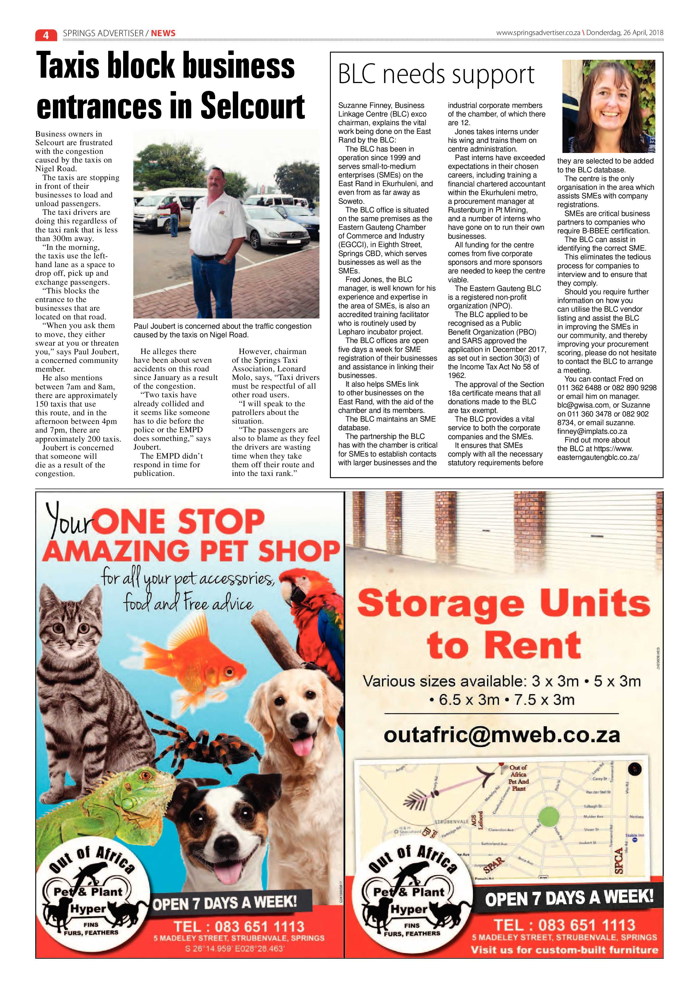 Springs Advertiser 26 April 2018 page 6