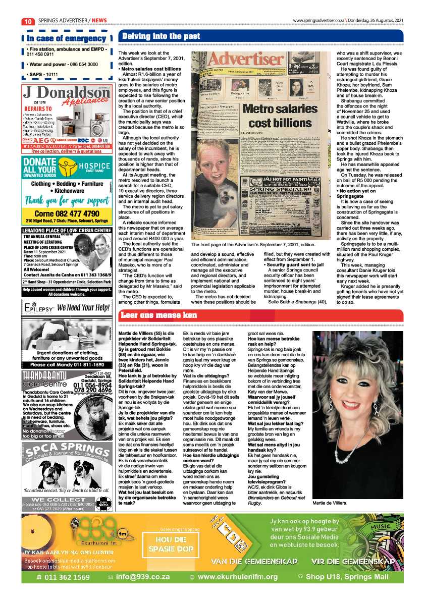 Springs Advertiser 26 August 2021 page 10